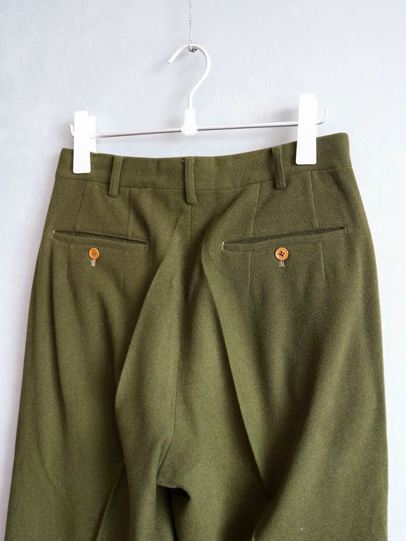 Yohji Yamamoto Yohji Yamamoto Yohji Yamamoto Moss Green Trousers Size US 27 - 4 Thumbnail