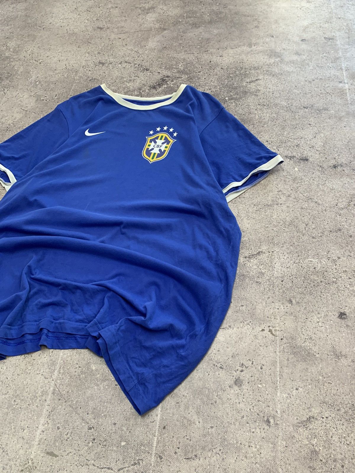 Nike × Vintage Vintage Y2K Blockcore Nike Brazil 1998-2000 soccer jersey Size US XXL / EU 58 / 5 - 5 Thumbnail