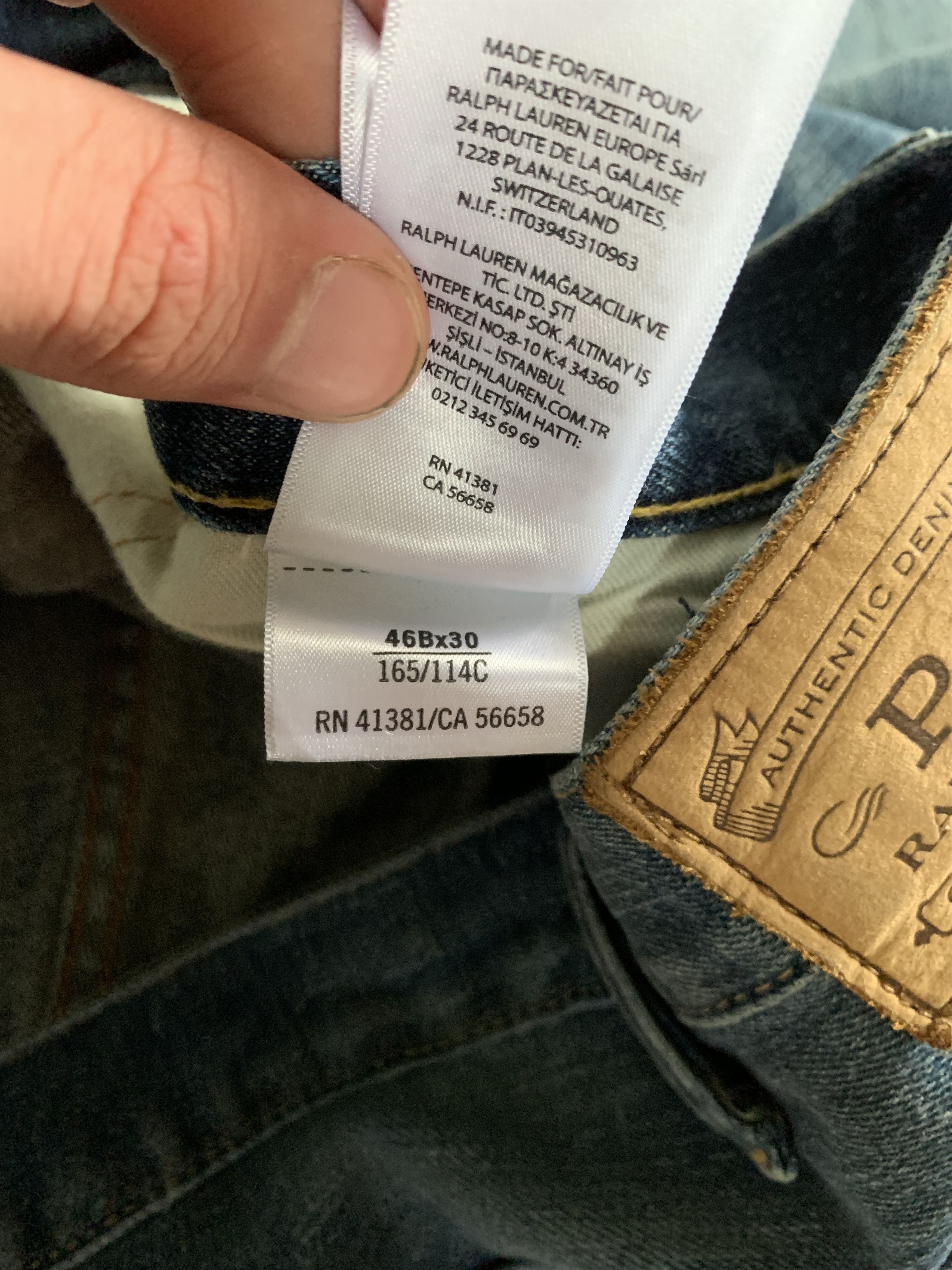 Denime × Polo Ralph Lauren × Ralph Lauren Polo Ralph Lauren Blue Denim Jeans Size US 44 / EU 60 - 11 Thumbnail