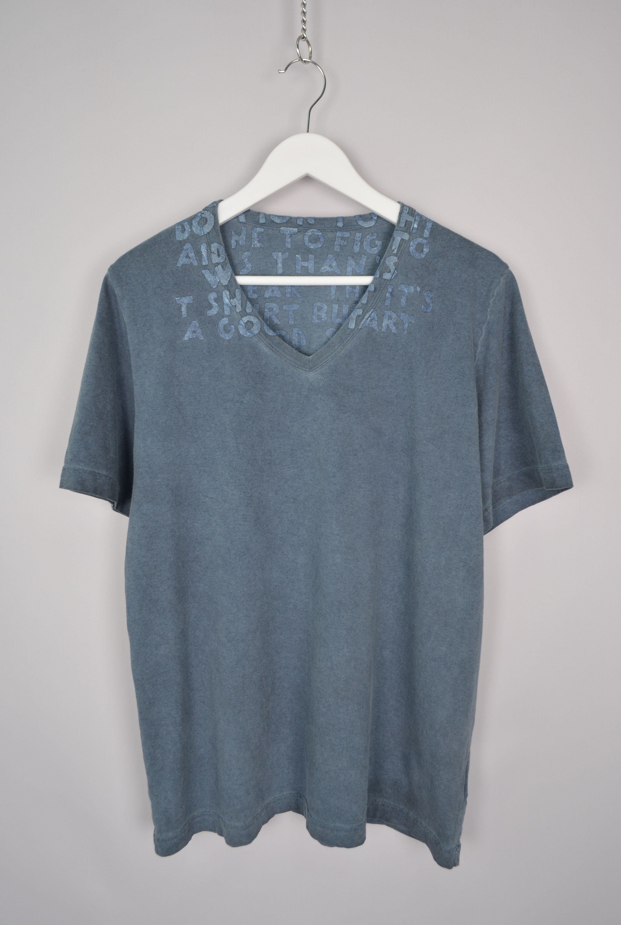Maison Margiela Maison Martin Margiela AIDS Awareness Garment Dyed T-Shirt Size US M / EU 48-50 / 2 - 1 Thumbnail