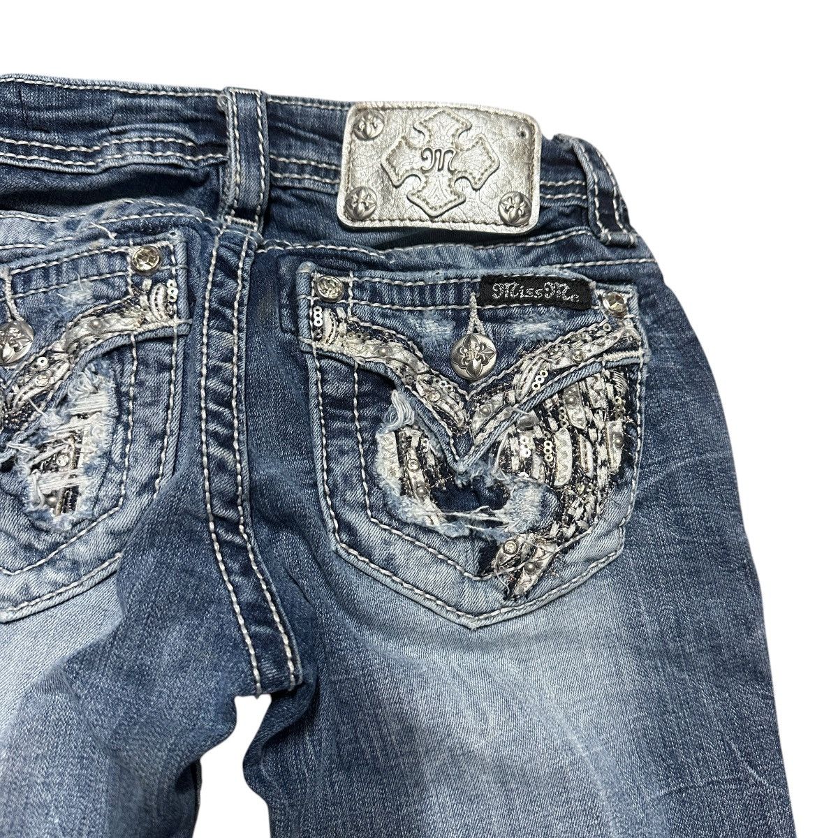 Miss Me Women’s Y2K Miss Me Skinny Blue Denim Jeans Size 30" / US 8 / IT 44 - 8 Thumbnail
