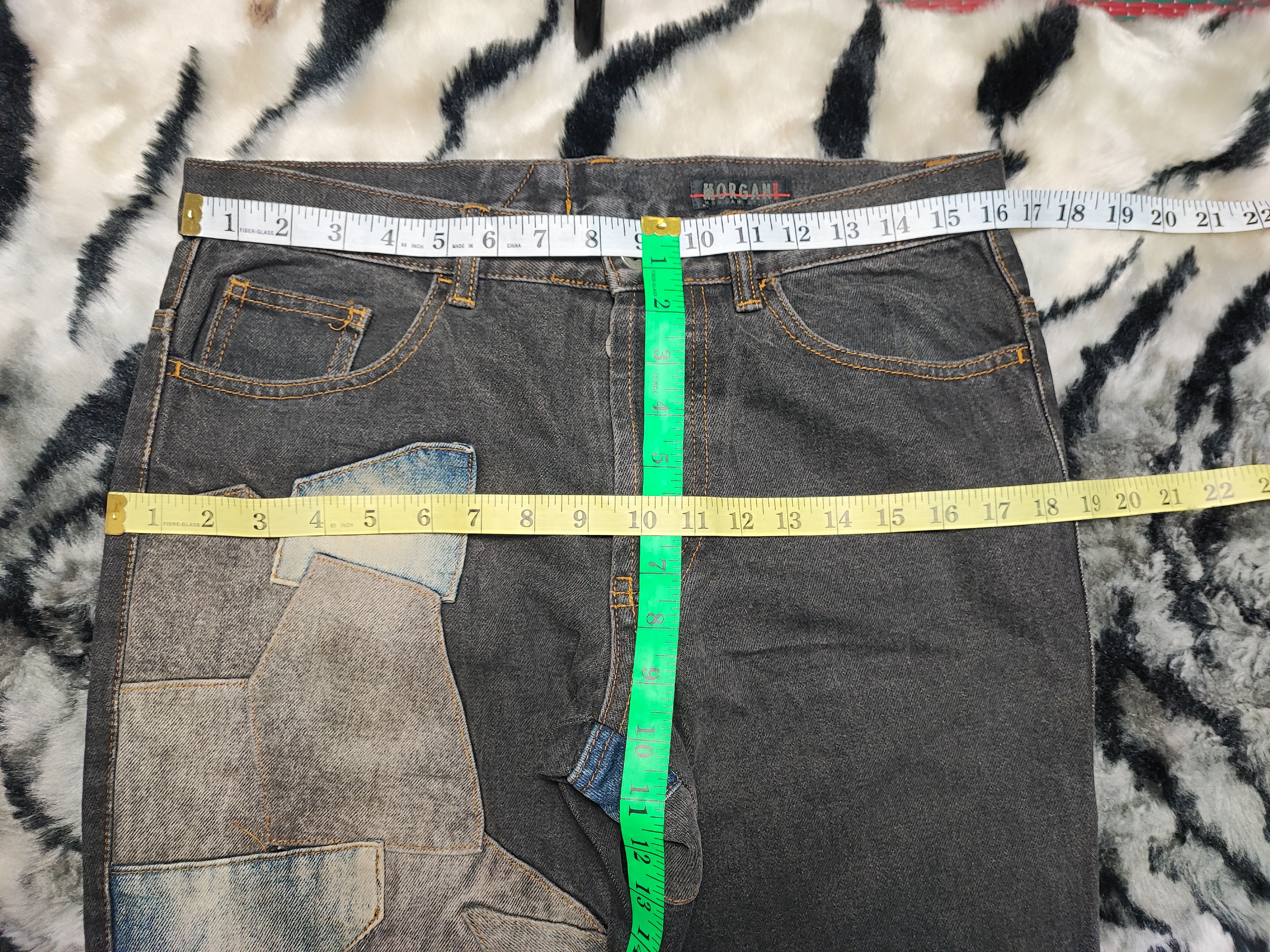 Japanese Brand Morgan Homme Patch Work Denim Size US 32 / EU 48 - 9 Thumbnail
