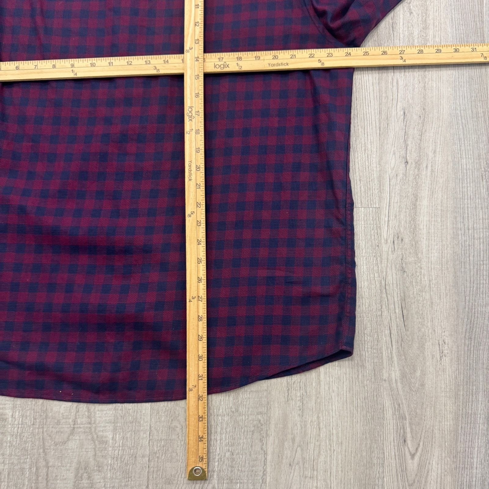 Johnston & Murphy Johnston & Murphy Flip Cuff Shirt Men's XL Blue Red Plaid Size US XL / EU 56 / 4 - 8 Thumbnail