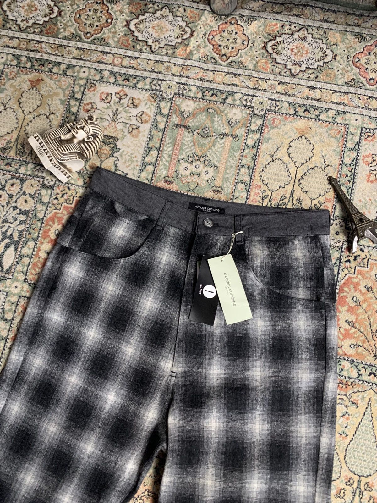 Hysteric Glamour × Japanese Brand Codes Combine Plaid Tartan Japanese Style Trousers Rare Size US 32 / EU 48 - 2 Thumbnail
