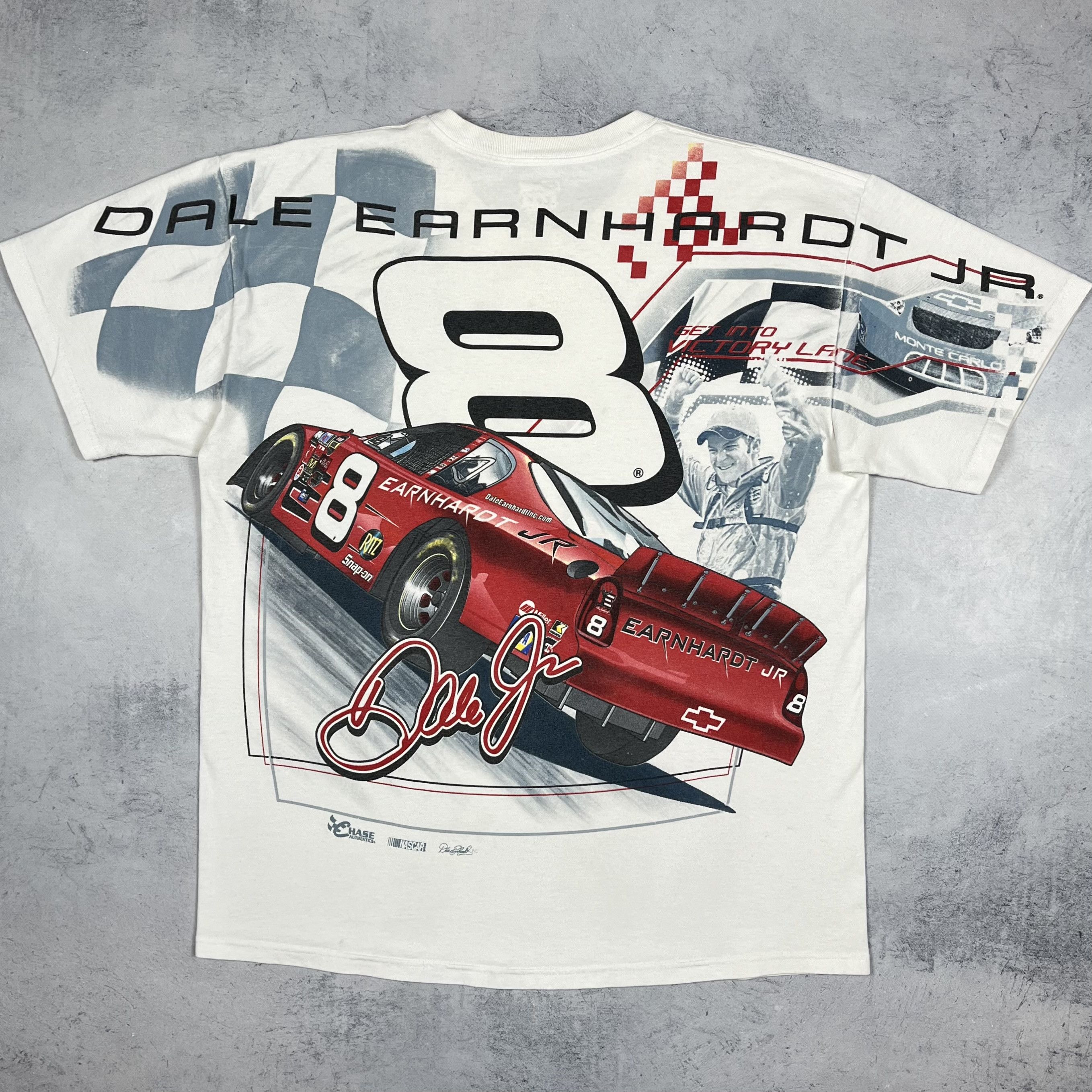 NASCAR Vintage Dale Earnhardt JR Nascar Racing T Shirt 00’s Size US L / EU 52-54 / 3 - 2 Thumbnail