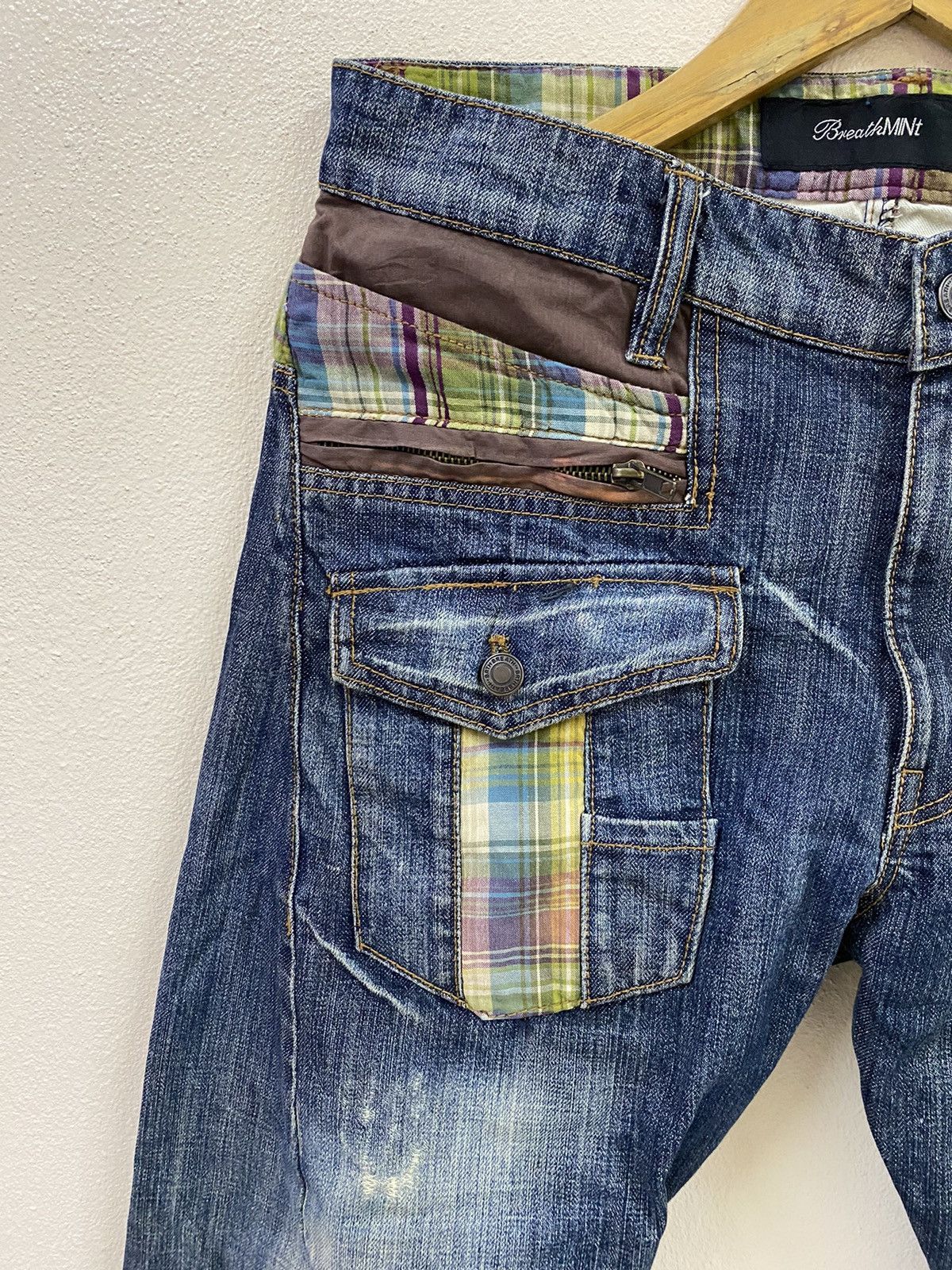 Japanese Brand Vtg Breathmint Denim Double Waist Multi Pocket Size US 34 / EU 50 - 5 Thumbnail
