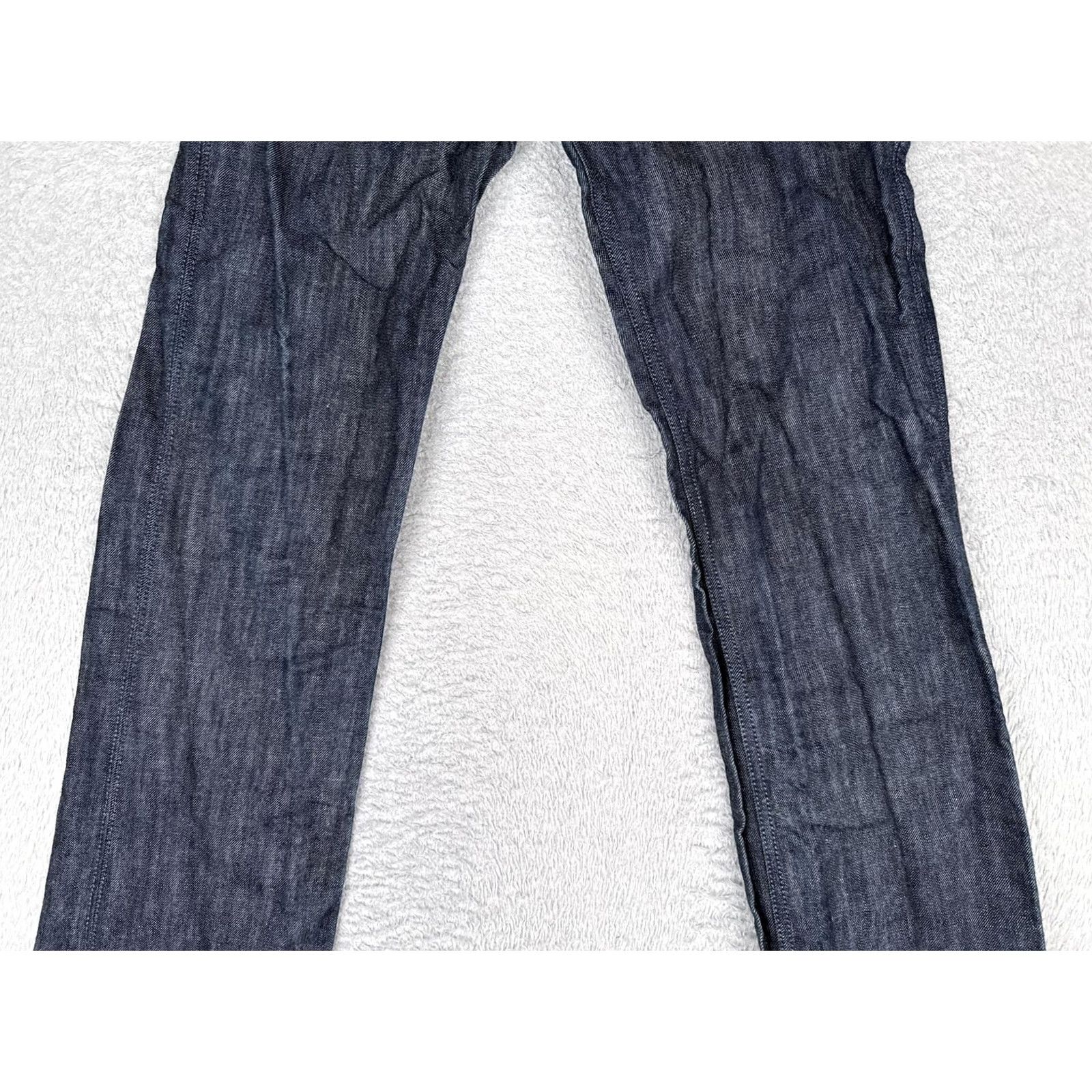 Denime Antik Denim Womens Jeans Skinny Dark Blue Wash 30 Pants Embroidered 30x33 Regular Rise Southwestern Style Denim Jeans Womens Size 30" / US 8 / IT 44 - 4 Thumbnail