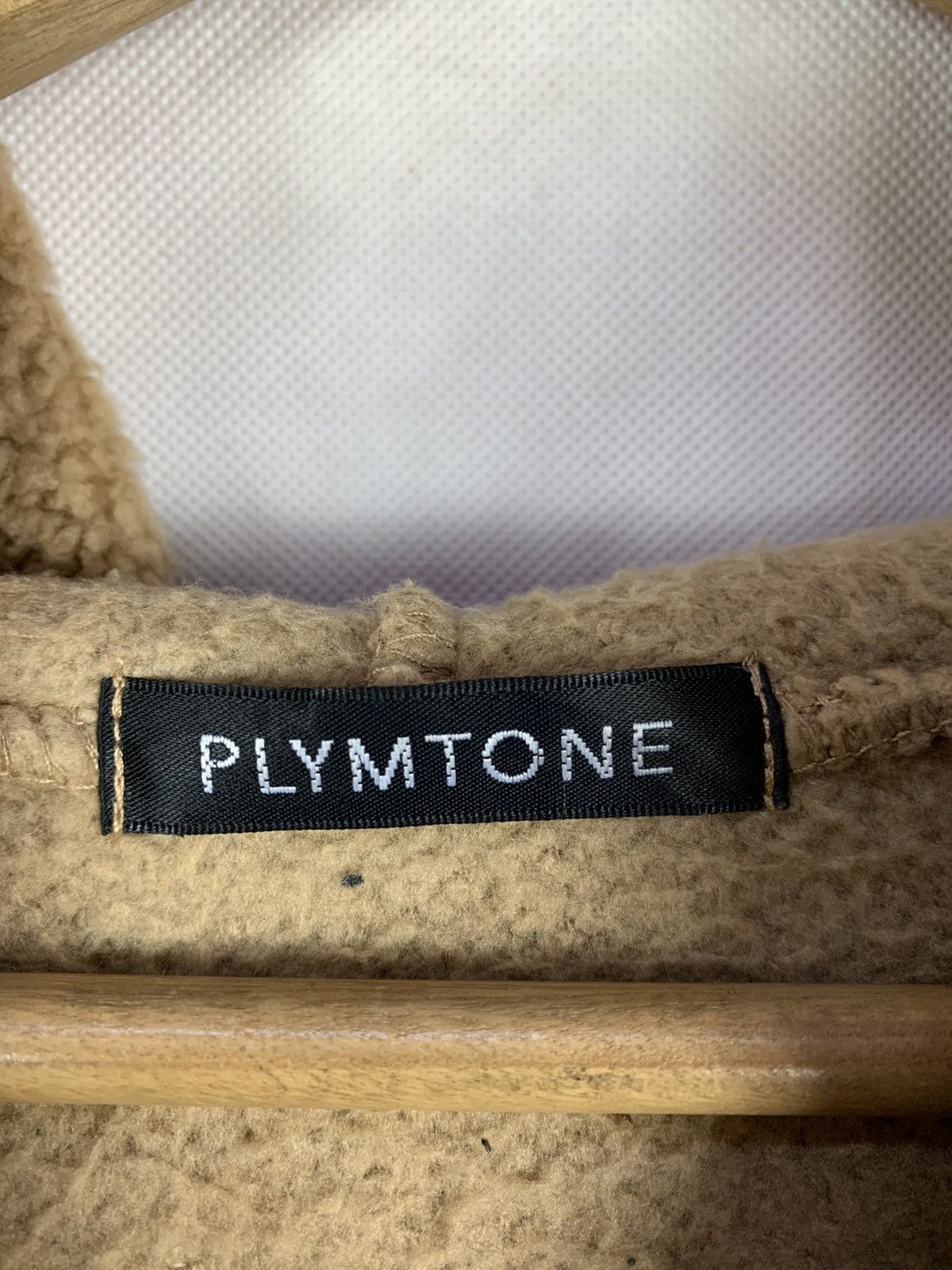 Japanese Brand Rare! Plymtone Burst Spellout Fleece Deep Pile Retro Jacket Size US M / EU 48-50 / 2 - 8 Thumbnail