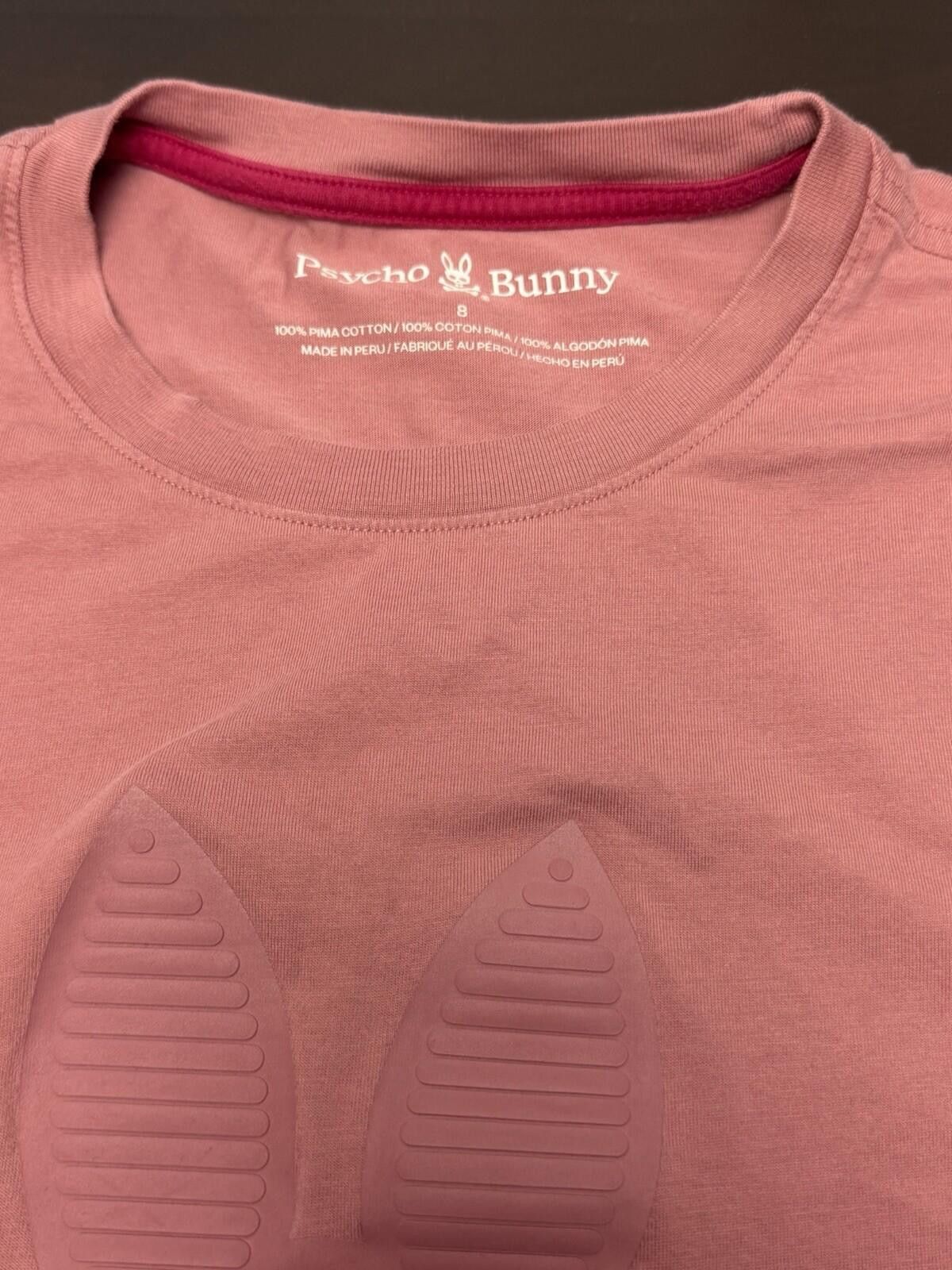 Psycho Bunny Psycho Bunny Men’s Size 8 Pink Pima Cotton Graphic T Shirt Size US M / EU 48-50 / 2 - 5 Thumbnail