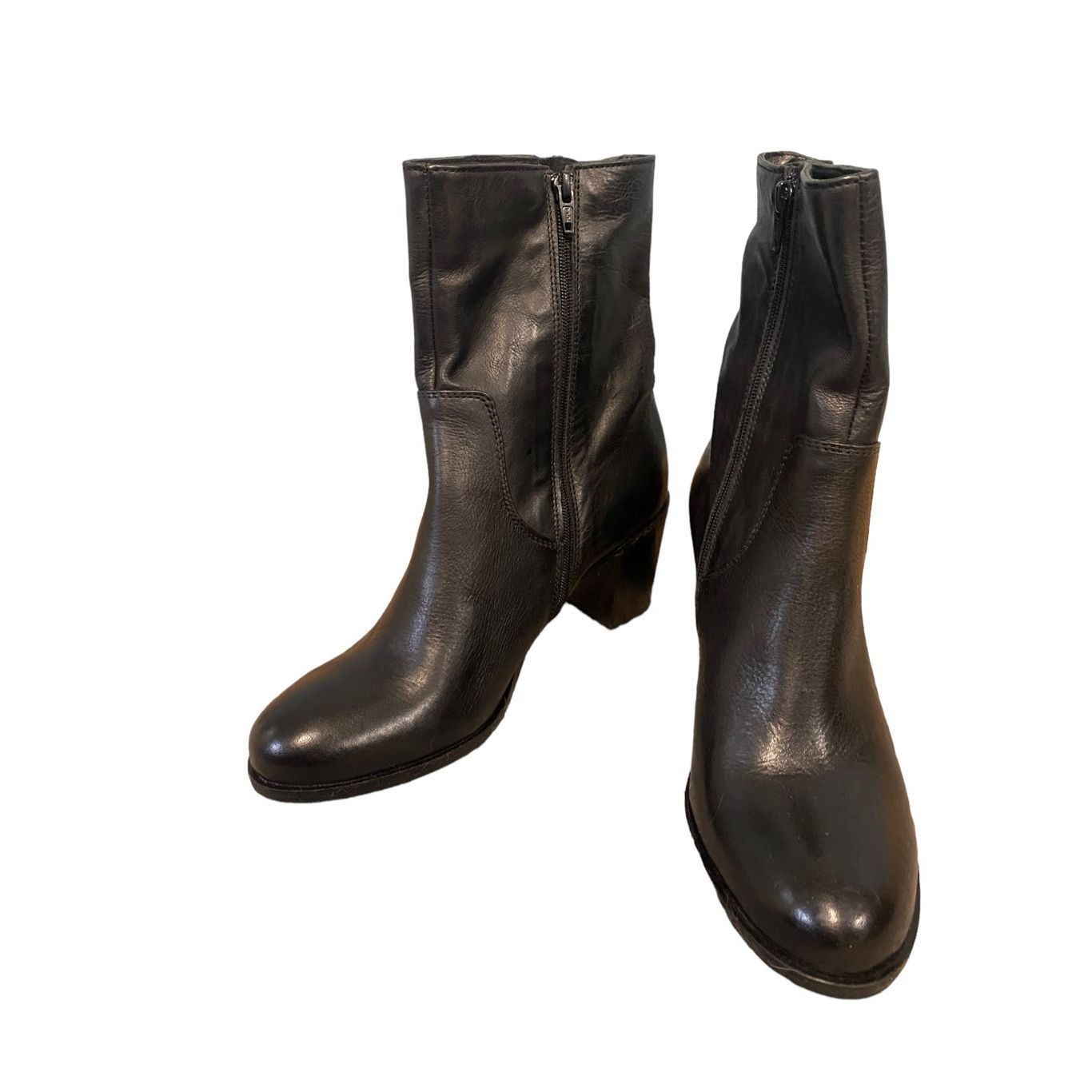 Leather Boots Boots Manas Manas Black Leather Knee High Boots