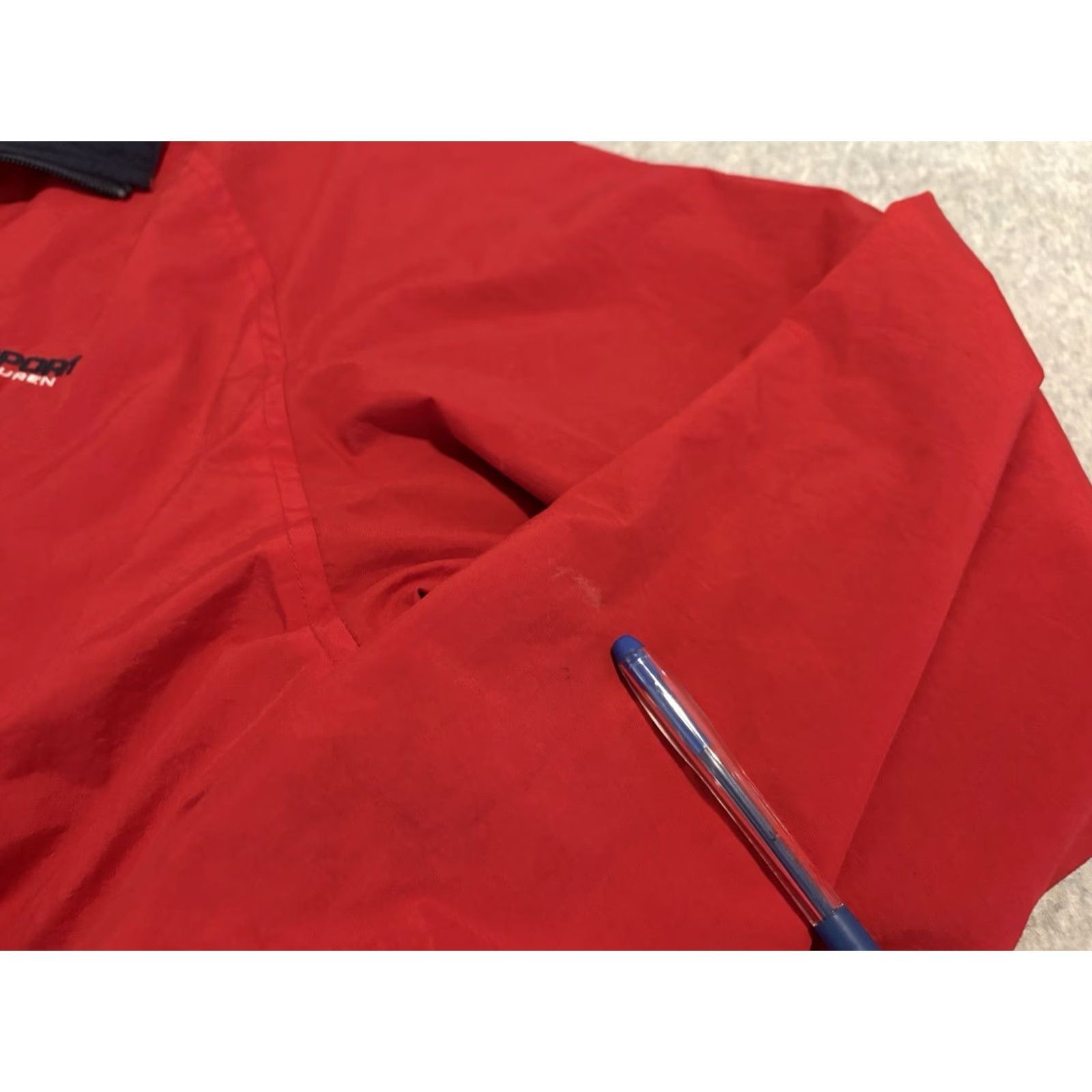 Ralph Lauren VINTAGE Ralph Lauren Polo Sport Windbreaker Jacket - Red Nylon Full Zip Medium Mens Polo Sport Windbreaker Jacket Full Zip Red Nylon Logo Accents 90s Size US M / EU 48-50 / 2 - 6 Thumbnail