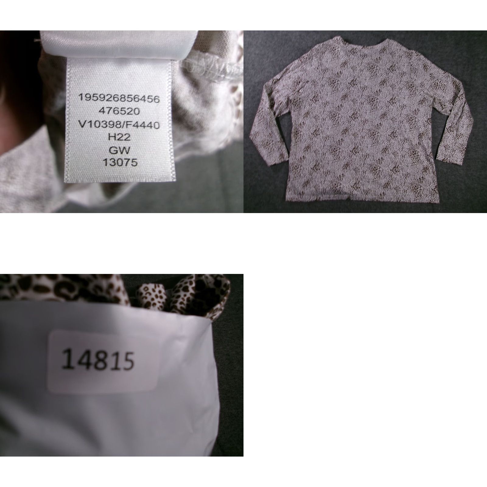 Lands' End Lands' End Plus Size 1X Brown Leopard Print Long Sleeve Crewneck Blouse Women Size XL / US 12-14 / IT 48-50 - 8 Thumbnail