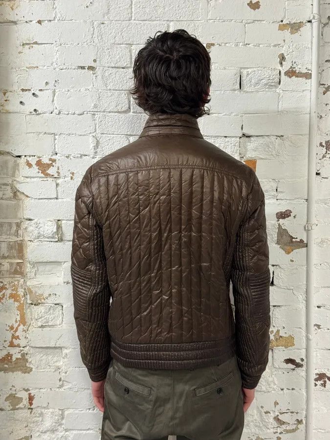 Moncler Moncler Brown Quilted Biker Puffer Jacket Size US S / EU 44-46 / 1 - 3 Thumbnail