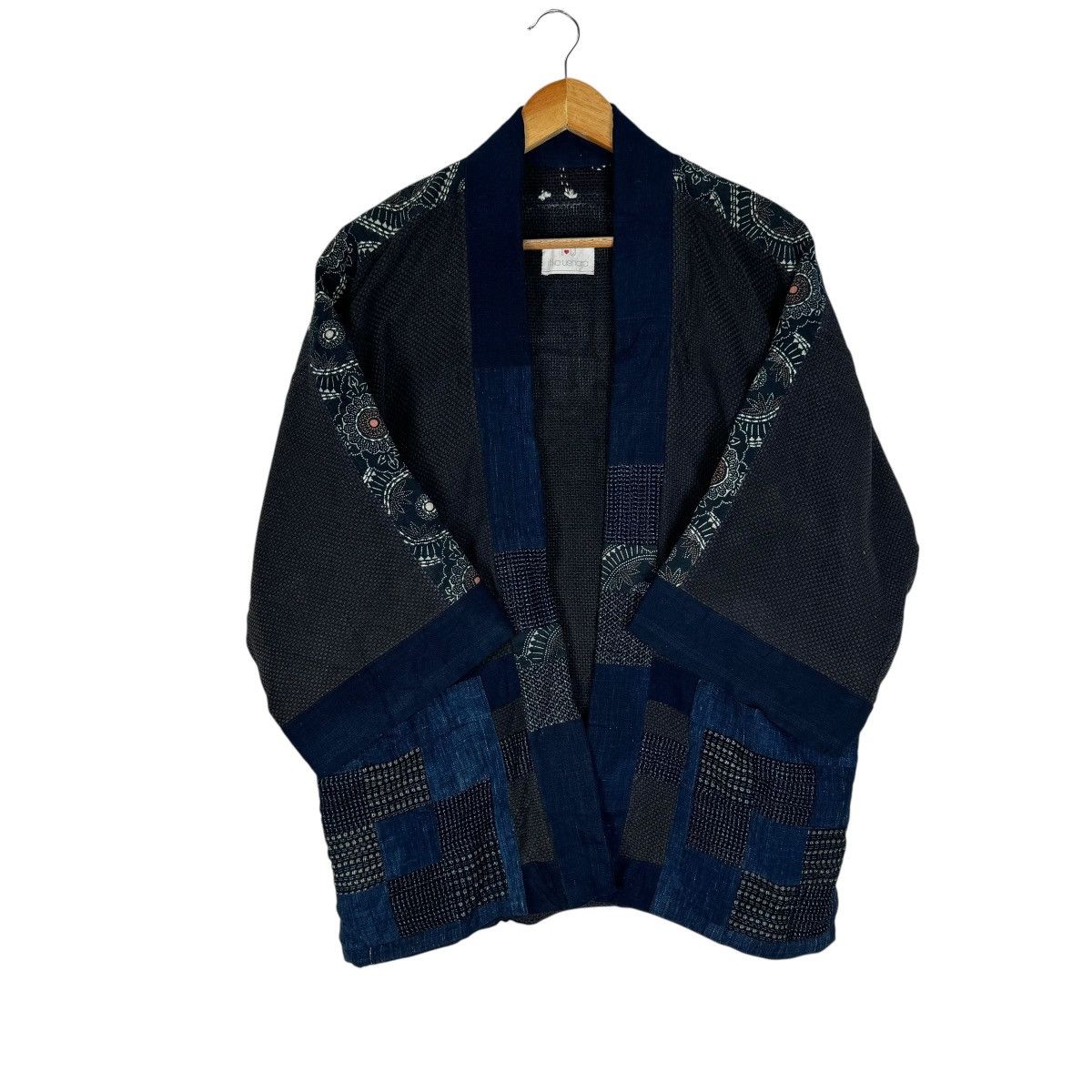 Blue Blue Japan ☀️IU BORO PATCHWORK KIMONO LIKE VISVIM Size US M / EU 48-50 / 2 - 9 Thumbnail