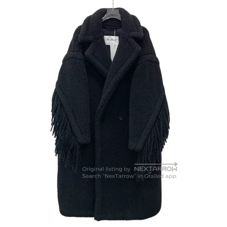 Max Mara Max Mara Black Fringe Teddy Camel Hair Lapel Double Breast Size M / US 6-8 / IT 42-44 - 1 Thumbnail