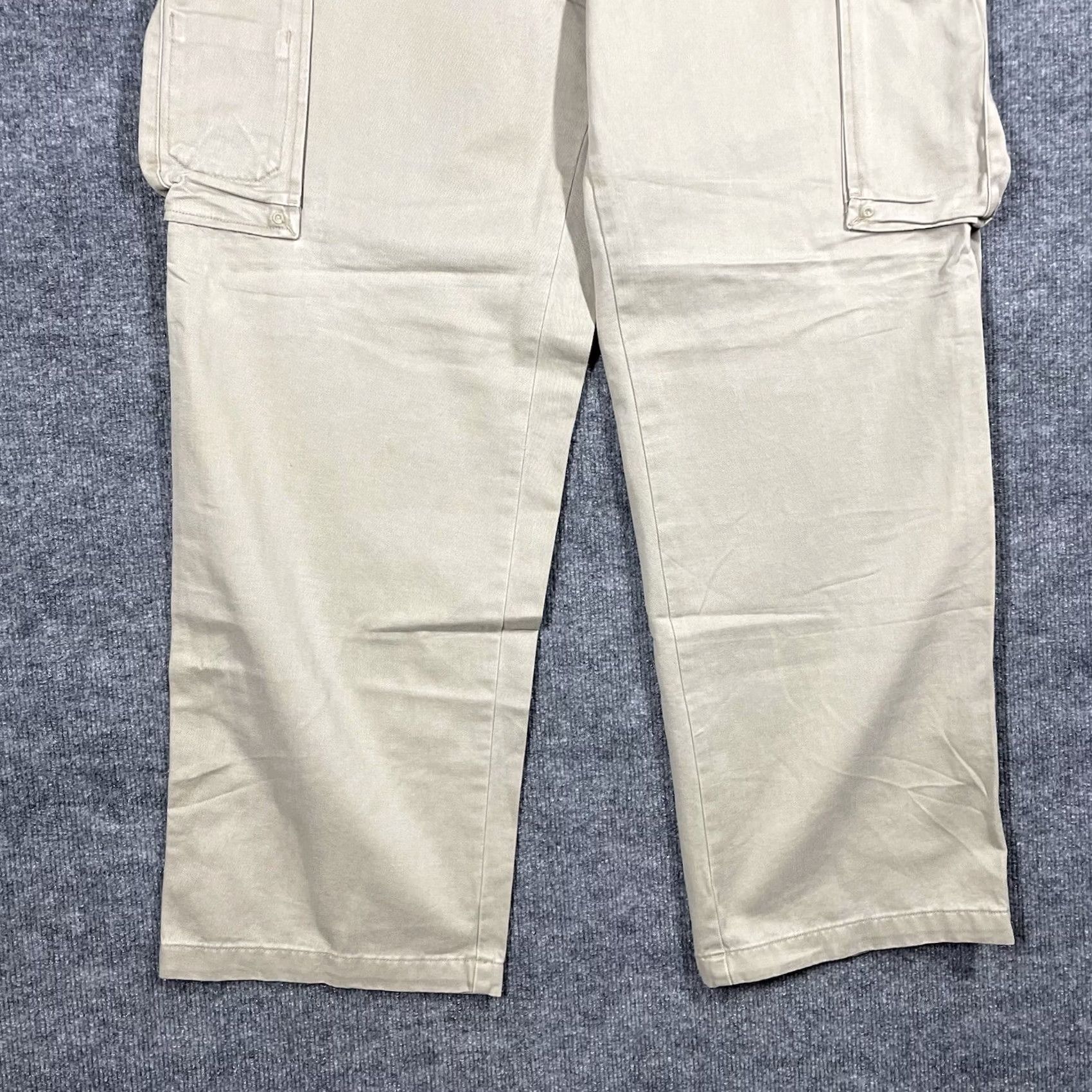 Vintage VINTAGE Aeropostale Cargo Pants Men's 36x32 Beige Heavy Cotton Loose Baggy Y2K Size US 36 / EU 52 - 4 Thumbnail