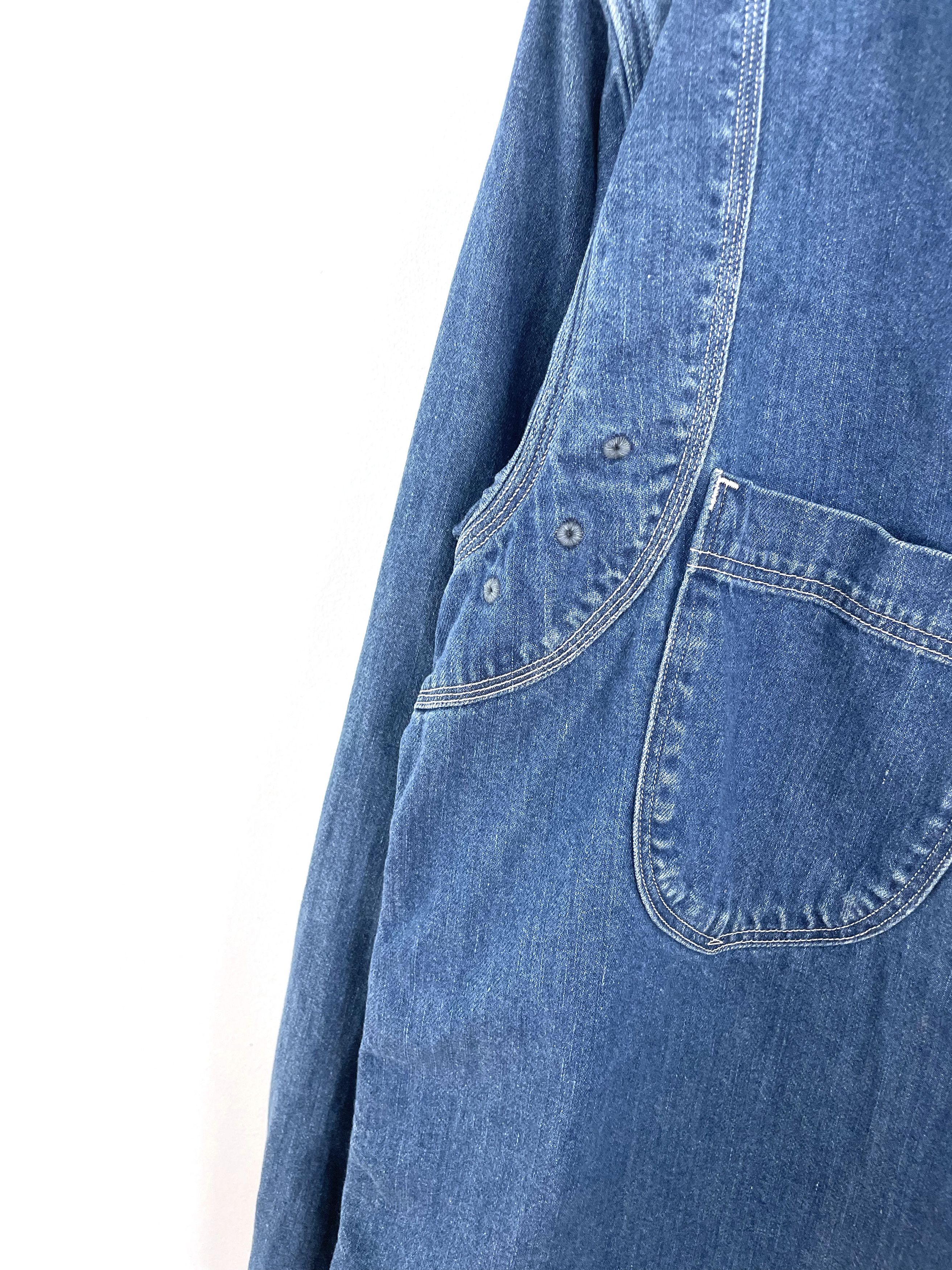 Kapital Asymmetrical Denim Shirt Size US L / EU 52-54 / 3 - 5 Thumbnail