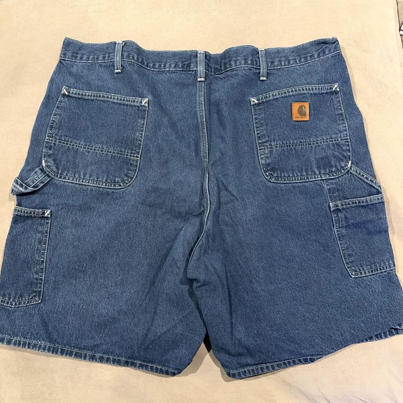 Carhartt Carhartt Carpenter Denim Jean Shorts 44 X 8.5 Inseam Awesome Size US 44 / EU 60 - 4 Thumbnail