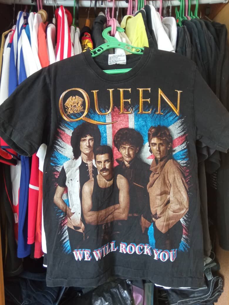 Band Tees × Vintage VINTAGE 90's QUEEN single stitched ROCK BAND MEN'S SHIRT Size US M / EU 48-50 / 2 - 1 Thumbnail