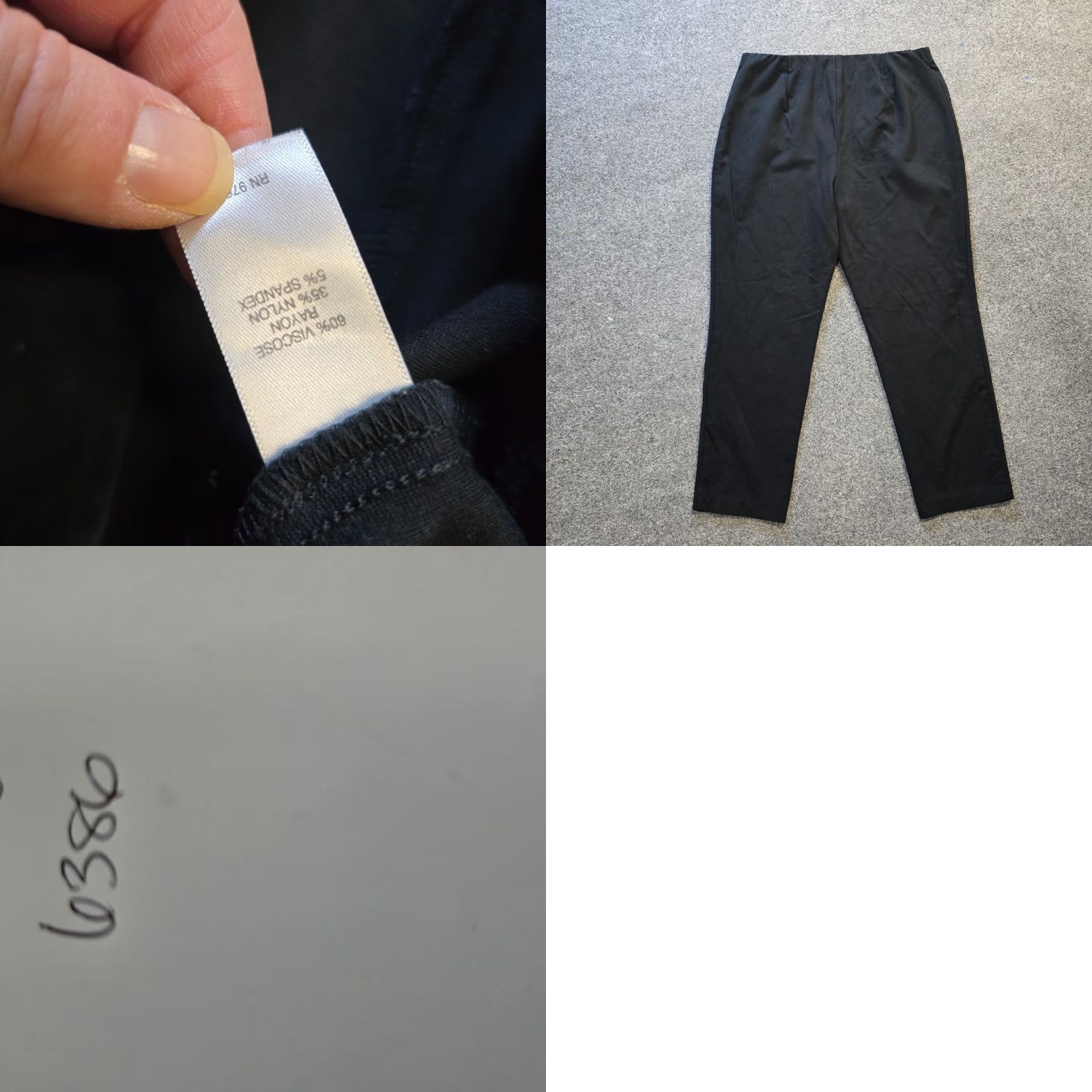 J. Jill J. Jill Pants Womens Large Black Ponte Slim Leg Pull On Stretch Casual Capsule Size 36" / US 14 / IT 50 - 8 Thumbnail