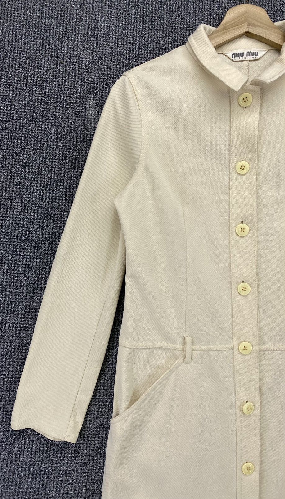 Miu Miu × Prada Vintage Miu Miu Prada Button Up Long Coat Jacket Size M / US 6-8 / IT 42-44 - 7 Thumbnail