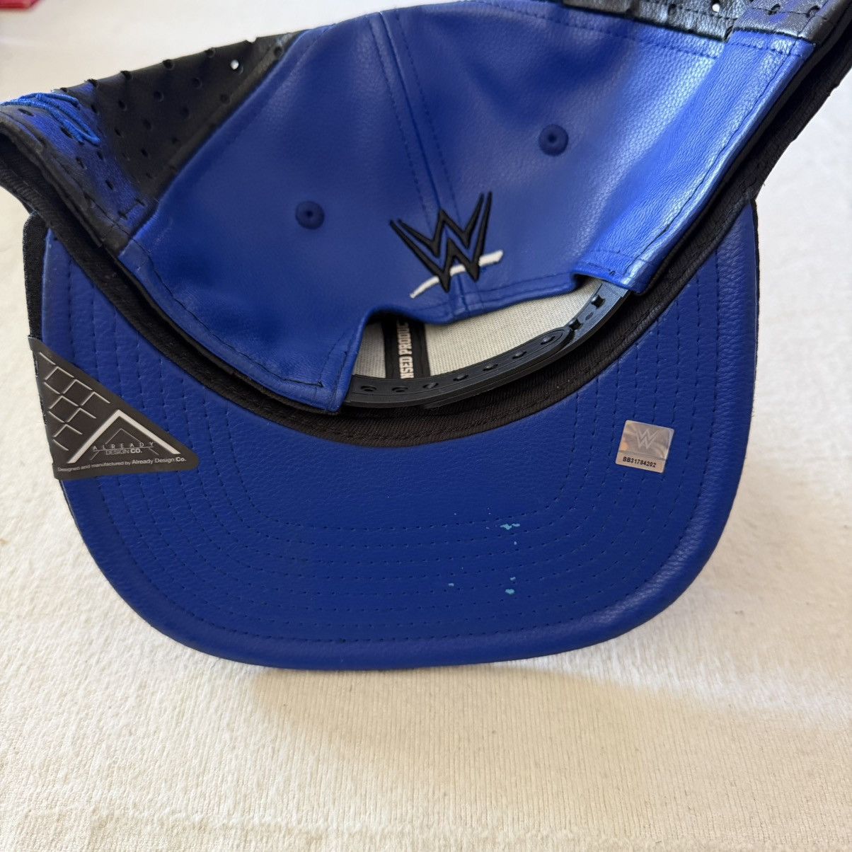 WWE WWE AJ Styles I Am Phenomenal Snapback Leather Hat Size ONE SIZE - 5 Thumbnail