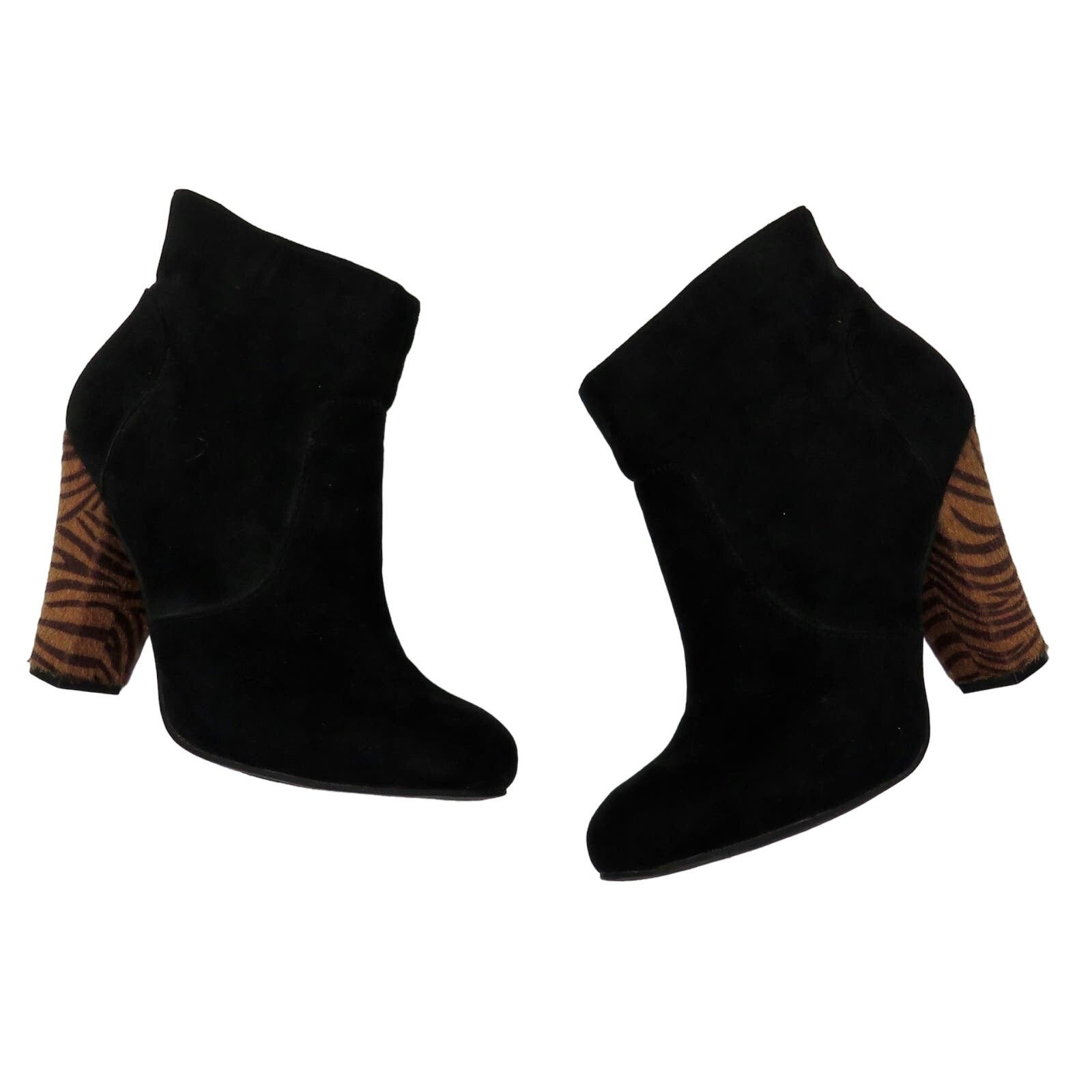 Guess Guess Black Ankle Boot Animal Print Pony Hair 8 Booties Size US 8 / IT 38 - 3 Thumbnail