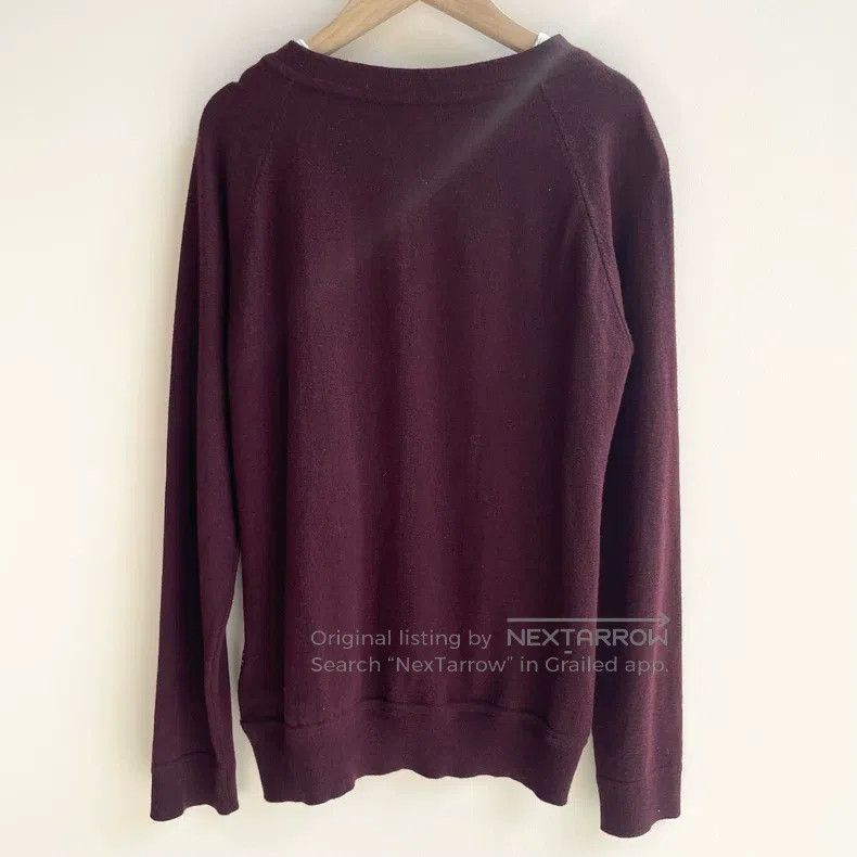 Hermes Hermes Burgundy Silk and Wool Knit Sweater Size XXS / US 00 / IT 34 - 2 Thumbnail