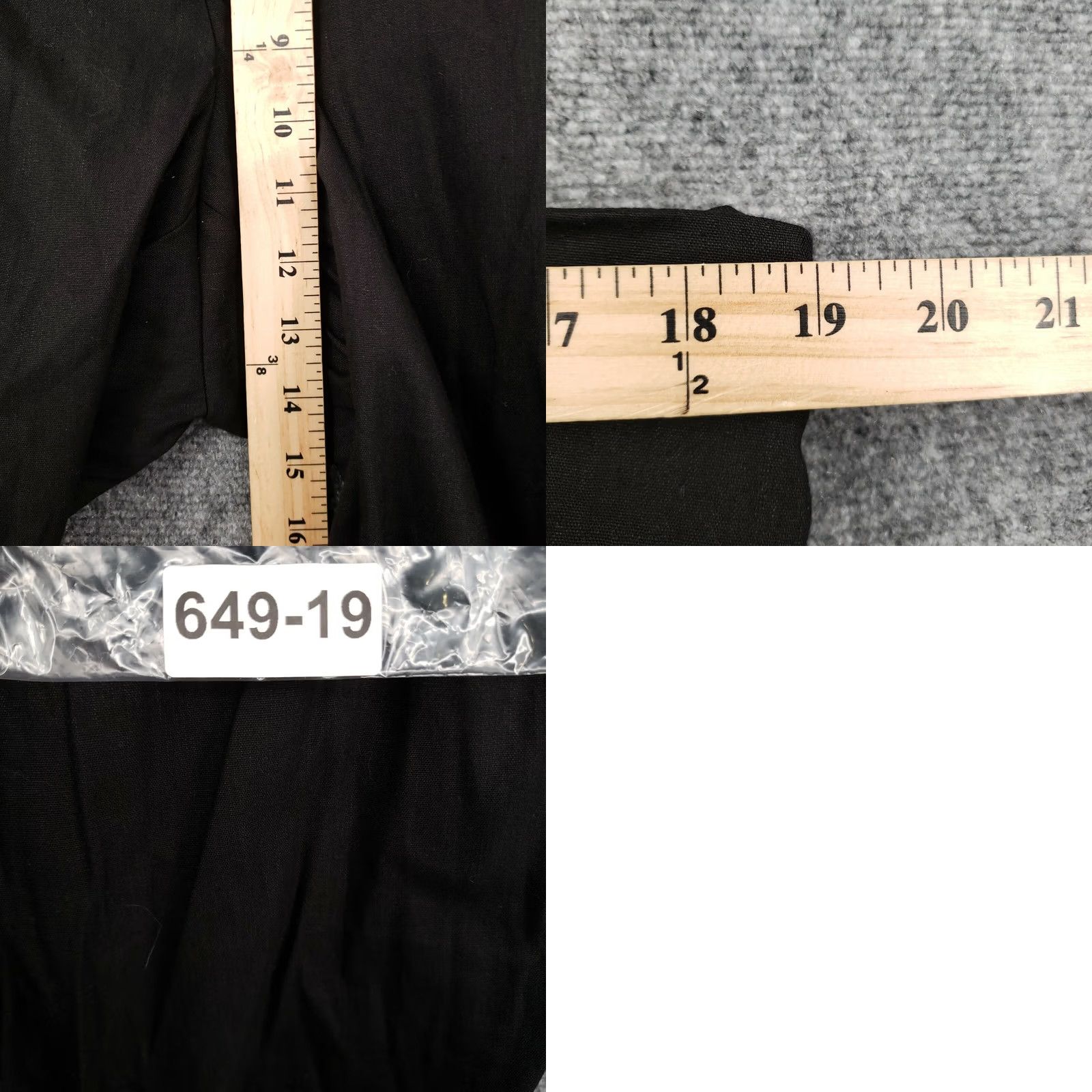 Vintage Unbranded Pants Womens 18 Plus Black Cropped High Rise Tapered Zip Flat Front Womens Plus Size Black Cropped Front Zip Tapered Pants Size 40" / US 18 - 8 Thumbnail