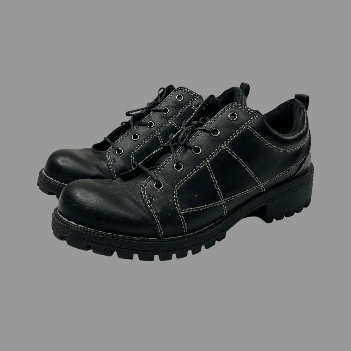 Vintage Vintage 90s avante rare chunky sole derby shoes Size US 9 / IT 39 - 1 Thumbnail