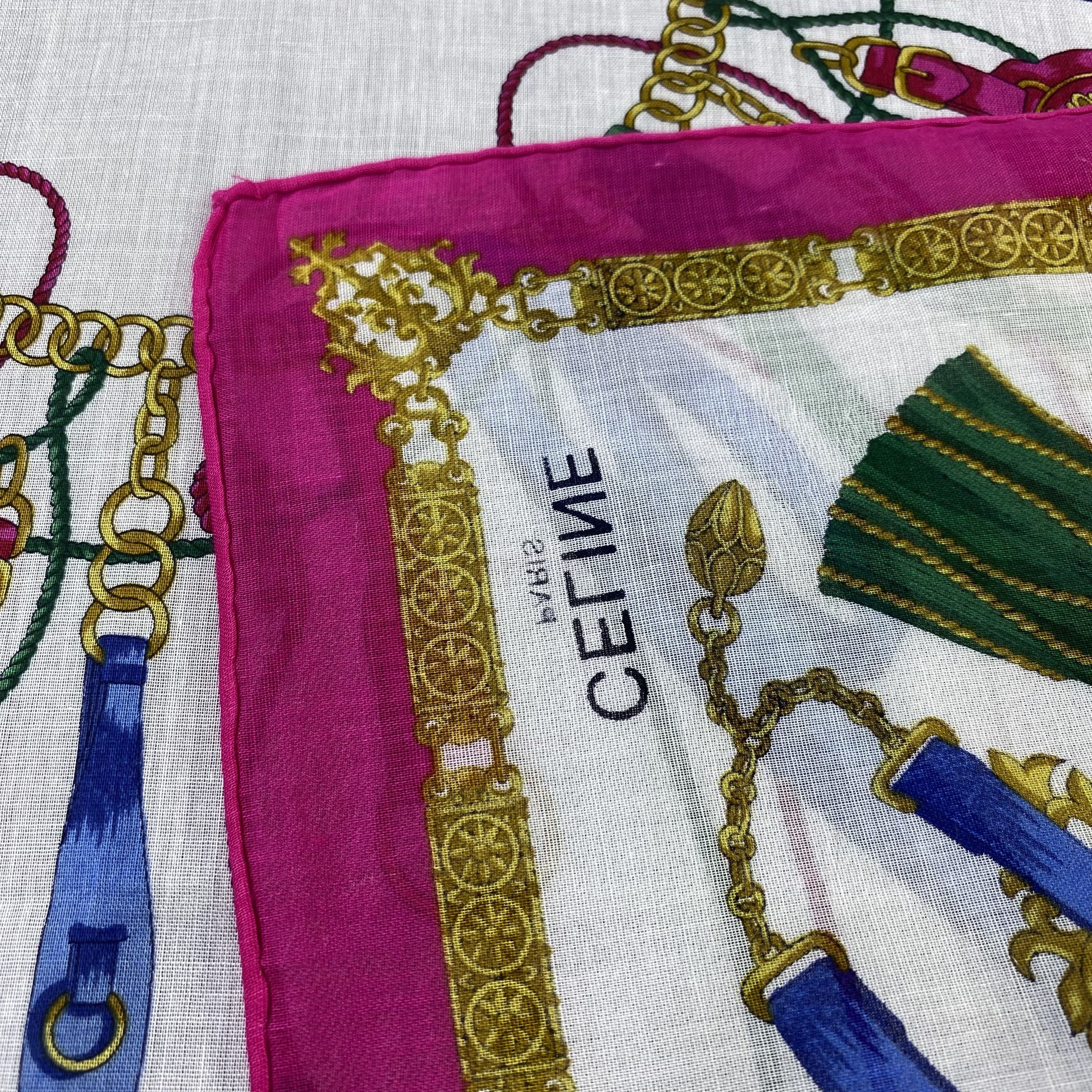 Celine Celine Handkerchief Neckerchief Bandana-B1827 Size ONE SIZE - 6 Thumbnail