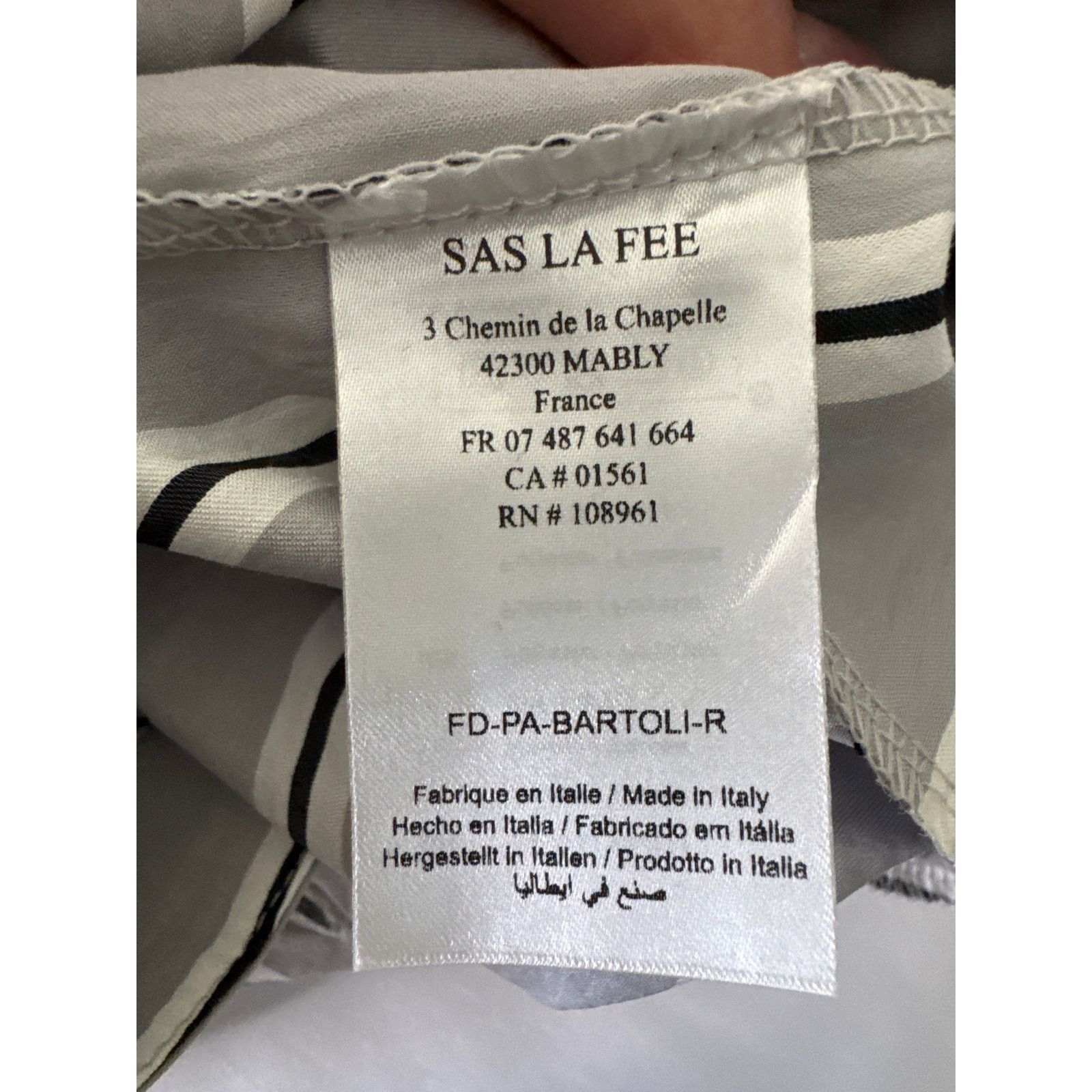 Other La Fee Maraboutee Striped High Rise Pants Gray Size 40 Size 30" / US 8 / IT 44 - 9 Thumbnail