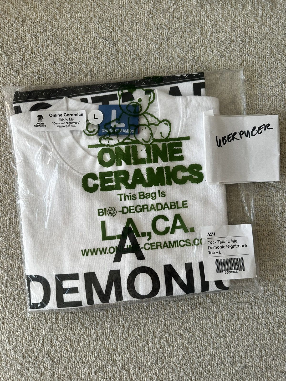 A24 × Online Ceramics Online Ceramics x Talk To Me Demonic Nightmare Tee - Large Size US L / EU 52-54 / 3 - 2 Thumbnail