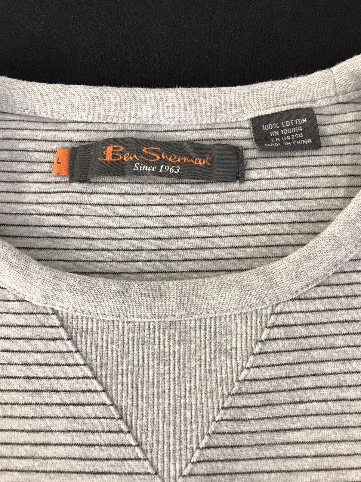 Ben Sherman × Vintage Vintage Sweatshirt Ben Sherman Design Striped Style Size US M / EU 48-50 / 2 - 5 Thumbnail