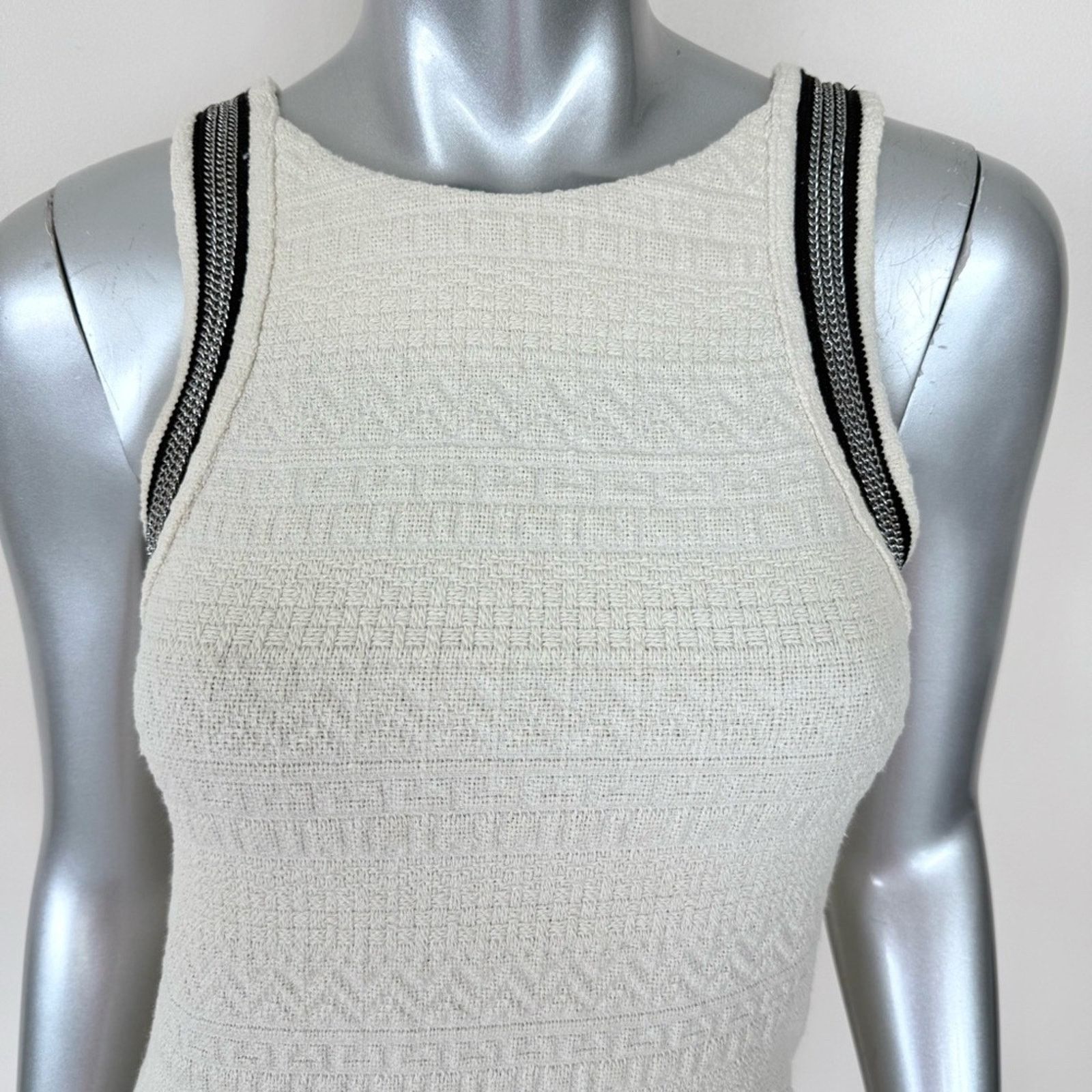 The Kooples NWT The Kooples women tweed white dress size 0 or XS/S 325$ Size XS / US 0-2 / IT 36-38 - 3 Thumbnail
