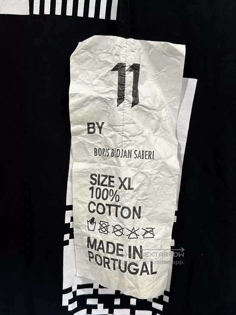 Boris Bidjan Saberi Boris Bidjan Saberi Printed crewneck short sleeve t-shirt| Size US XL / EU 56 / 4 - 6 Thumbnail