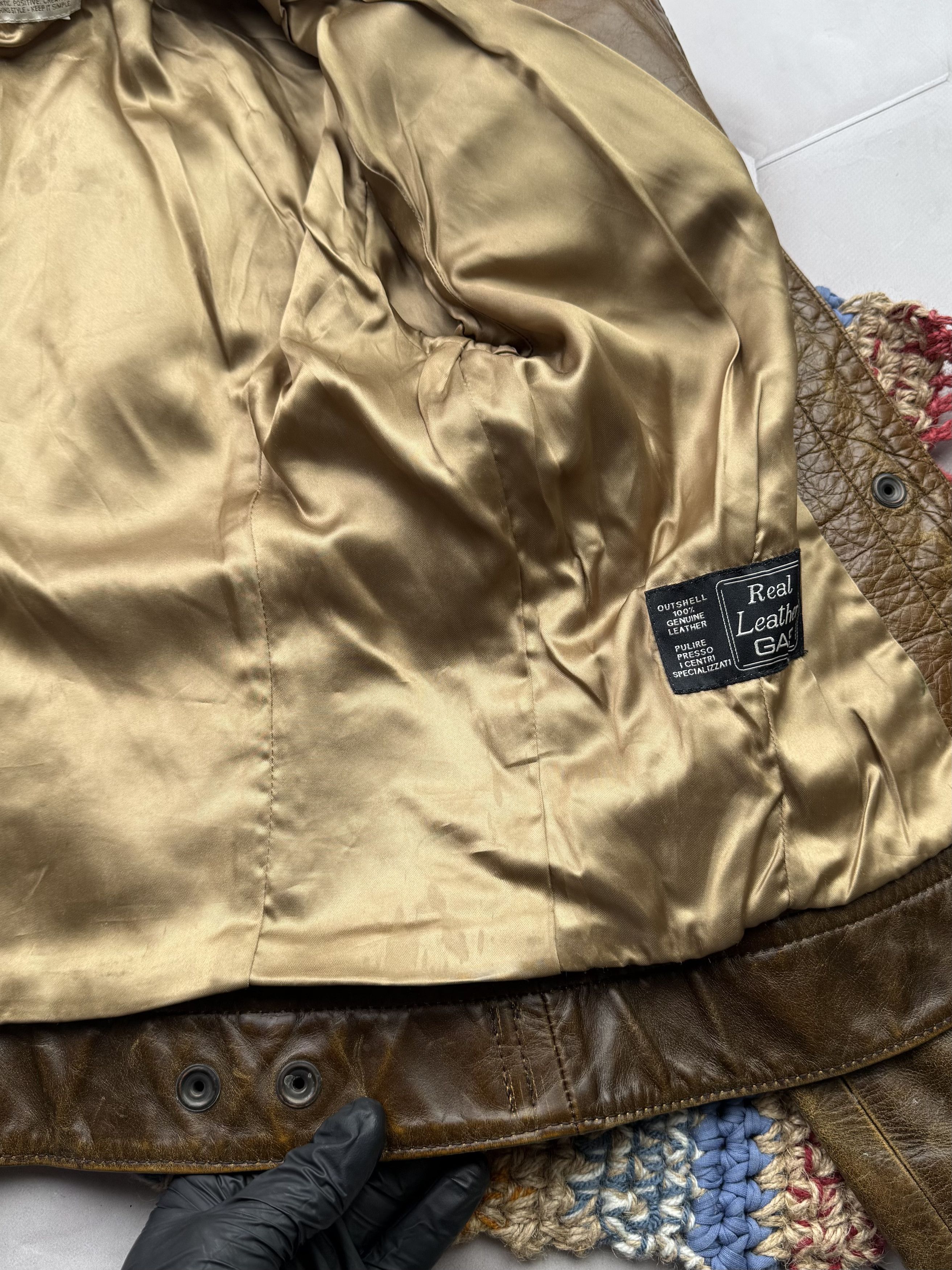 Japanese Brand Vintage Cropped Leather Jacket(E4) Size S / US 4 / IT 40 - 9 Thumbnail