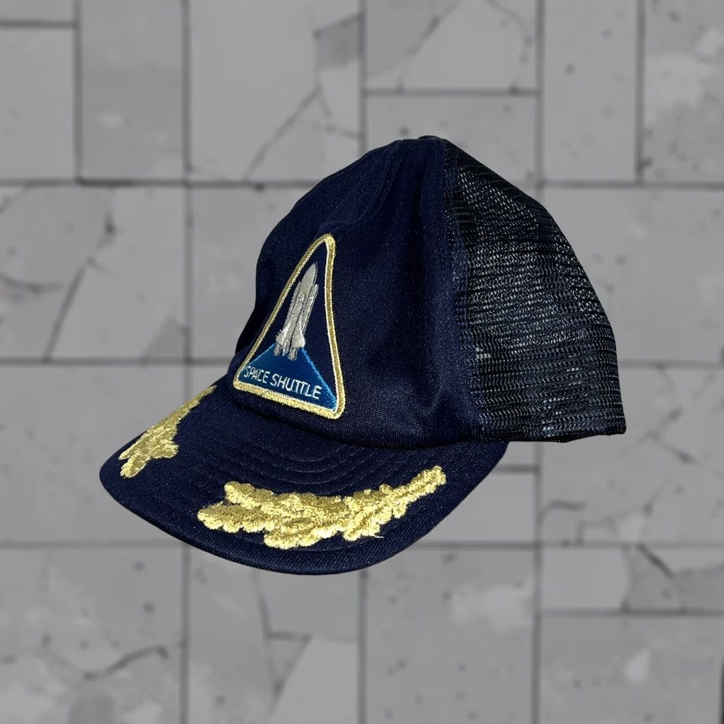Vintage VINTAGE Space Shuttle Snap Back Hat Mens One Size Blue Snapback Space Mens Size ONE SIZE - 1 Thumbnail
