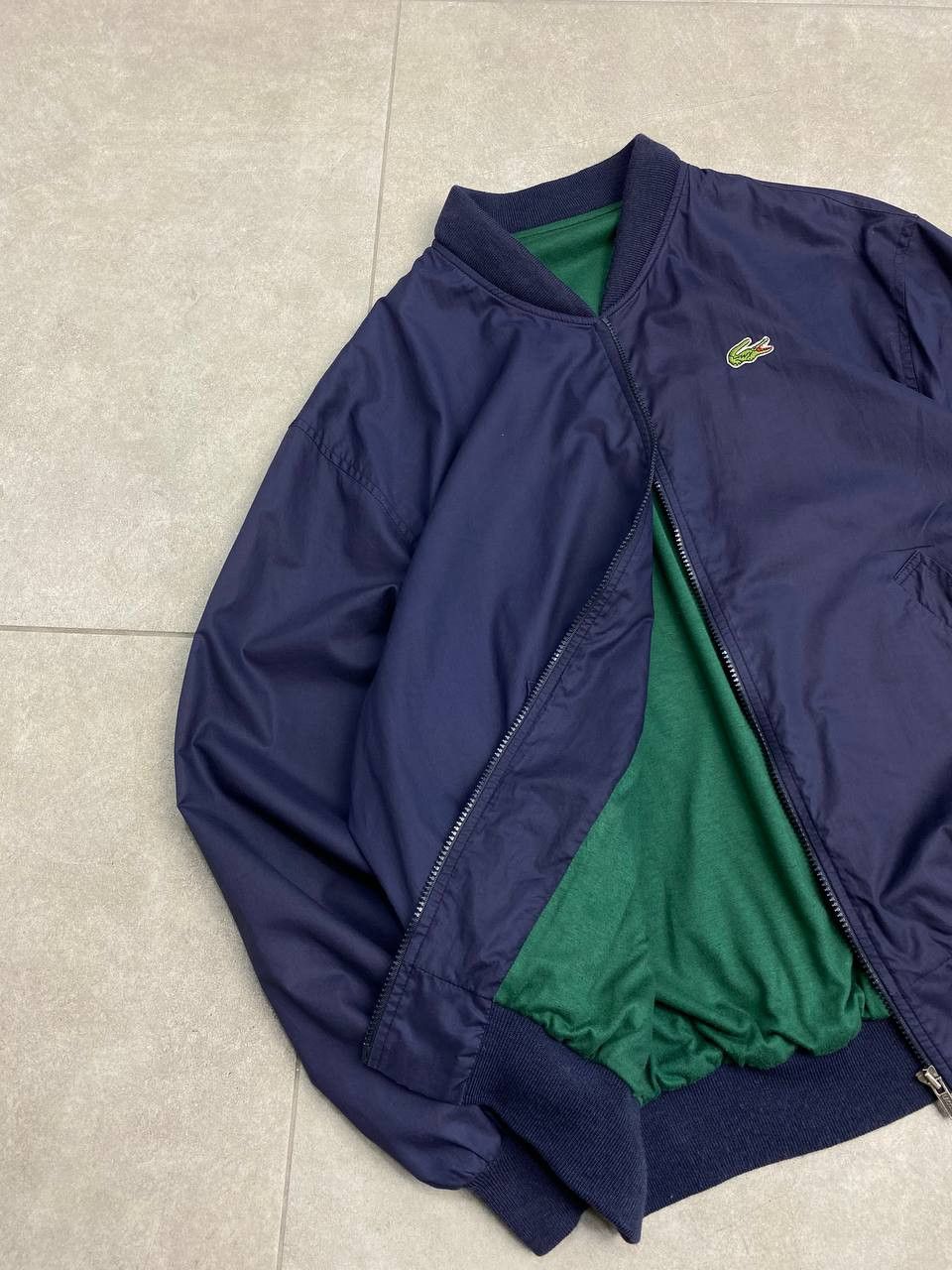 Lacoste Vintage Lacoste Logo Bomber Jacket Size US L / EU 52-54 / 3 - 5 Thumbnail
