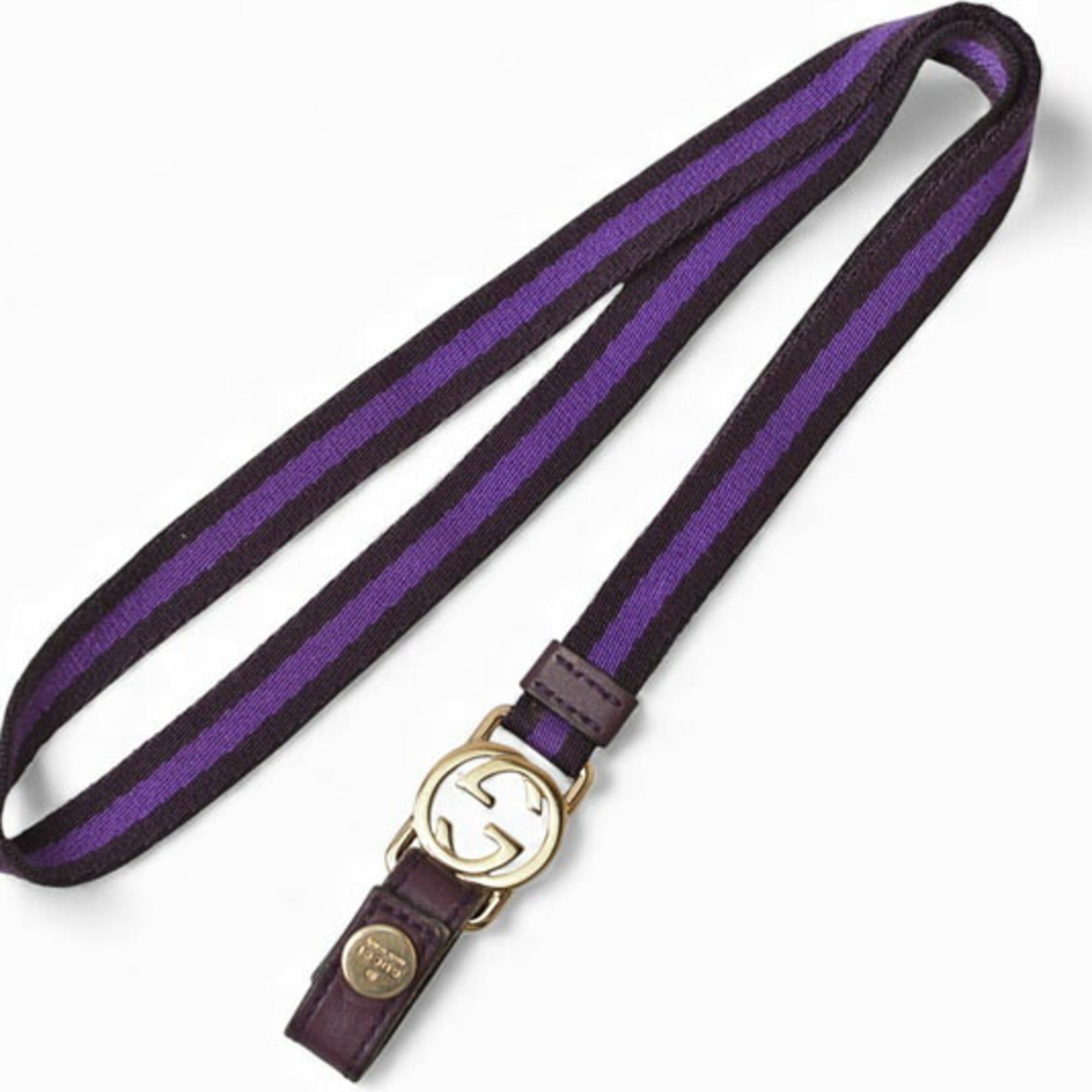 Gucci Gucci neck strap key ring GUCCI GG purple dark 115278 Size ONE SIZE - 1 Thumbnail