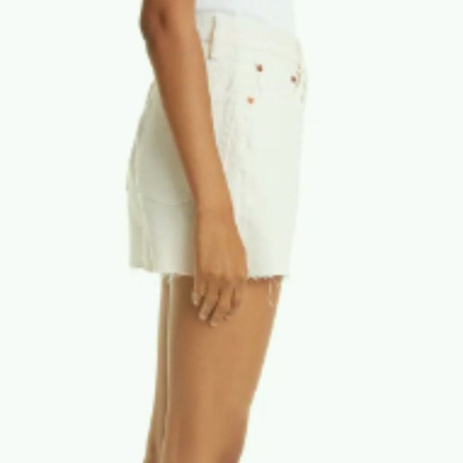 RE/DONE Re/Done '50s Cutoff High Waist Denim Shorts Size 31" - 2 Thumbnail