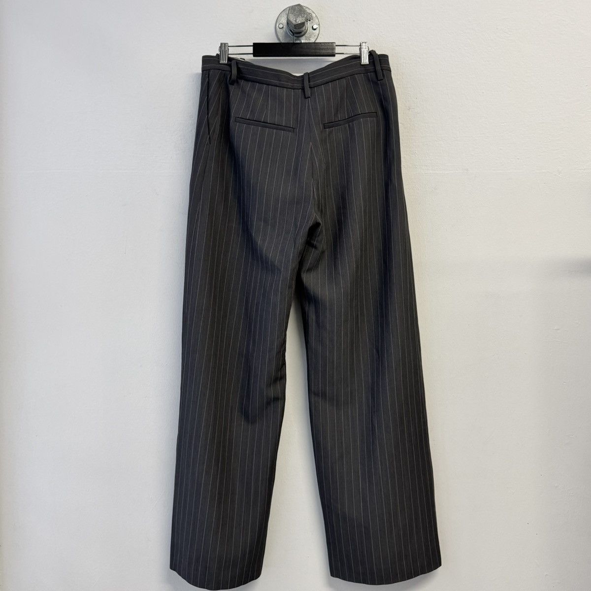 Acne Studios ACNE STUDIOS AW24 Plave Pinstripe Wide Leg Pants Size US 31 - 2 Thumbnail