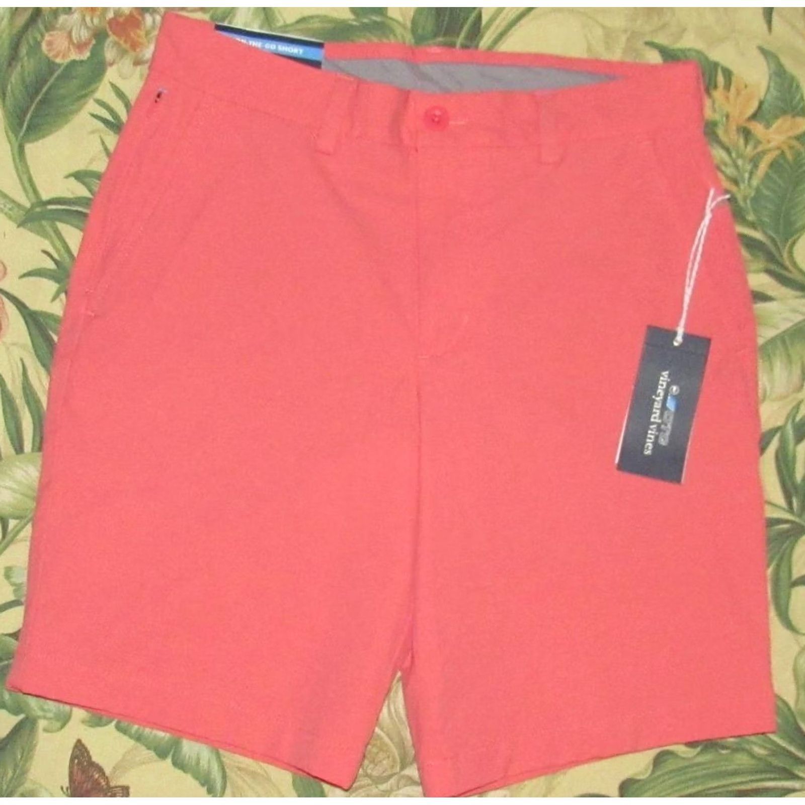 Vineyard Vines VINTAGE 8 VINEYARD VINES Mai Tai Pink 9" On The Go Chino Shorts M 28 NWT Size US 31 - 2 Thumbnail