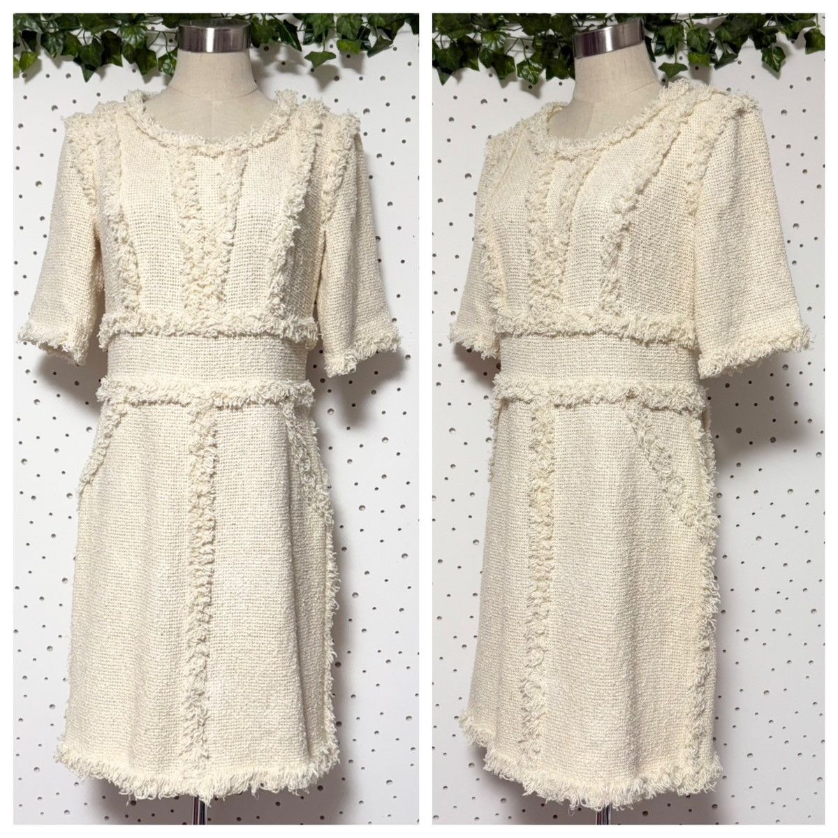 Chanel Genuine Chanel COCO Decoration Fringe Design Knit Dress 42 Size M / US 6-8 / IT 42-44 - 4 Thumbnail