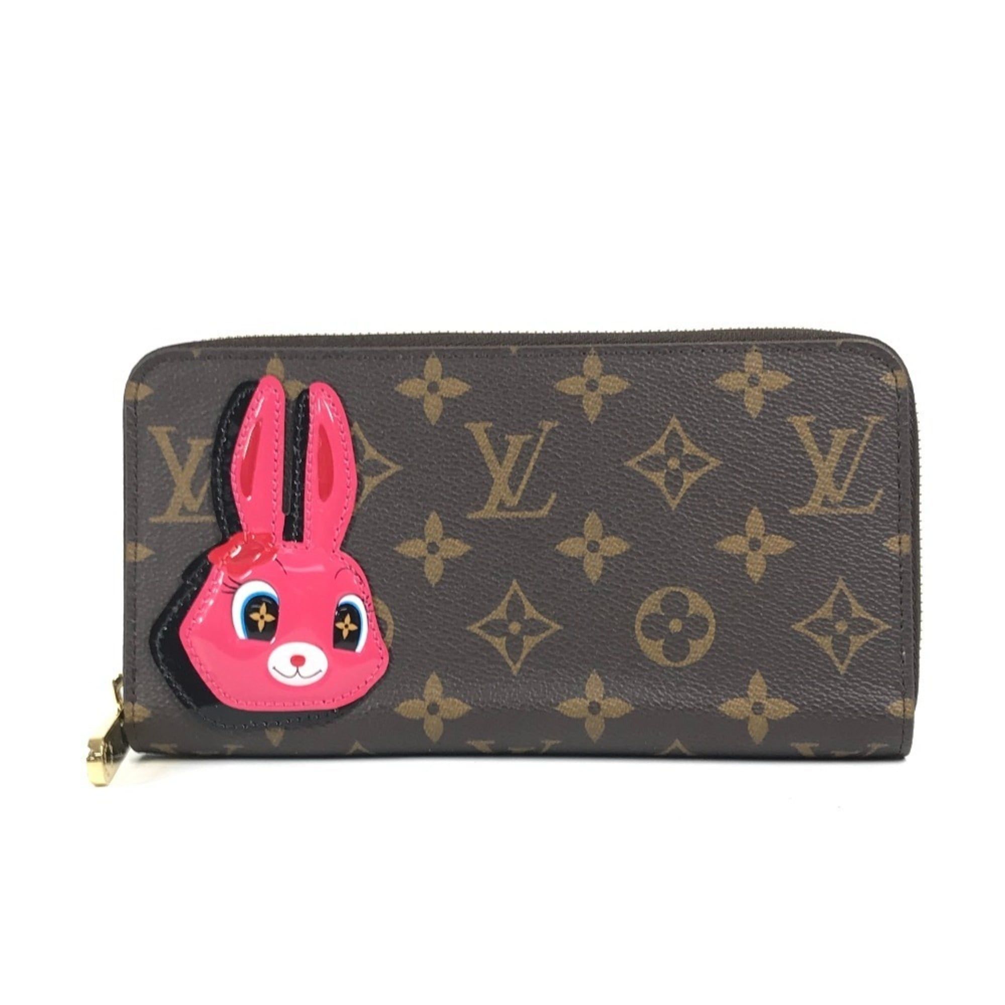 Louis Vuitton LOUIS VUITTON M83689 Monogram Nicolas Ghesquière Rabbit Zippy Wallet, Round Zip Long Canvas, Women's, Brown Size ONE SIZE - 1 Thumbnail