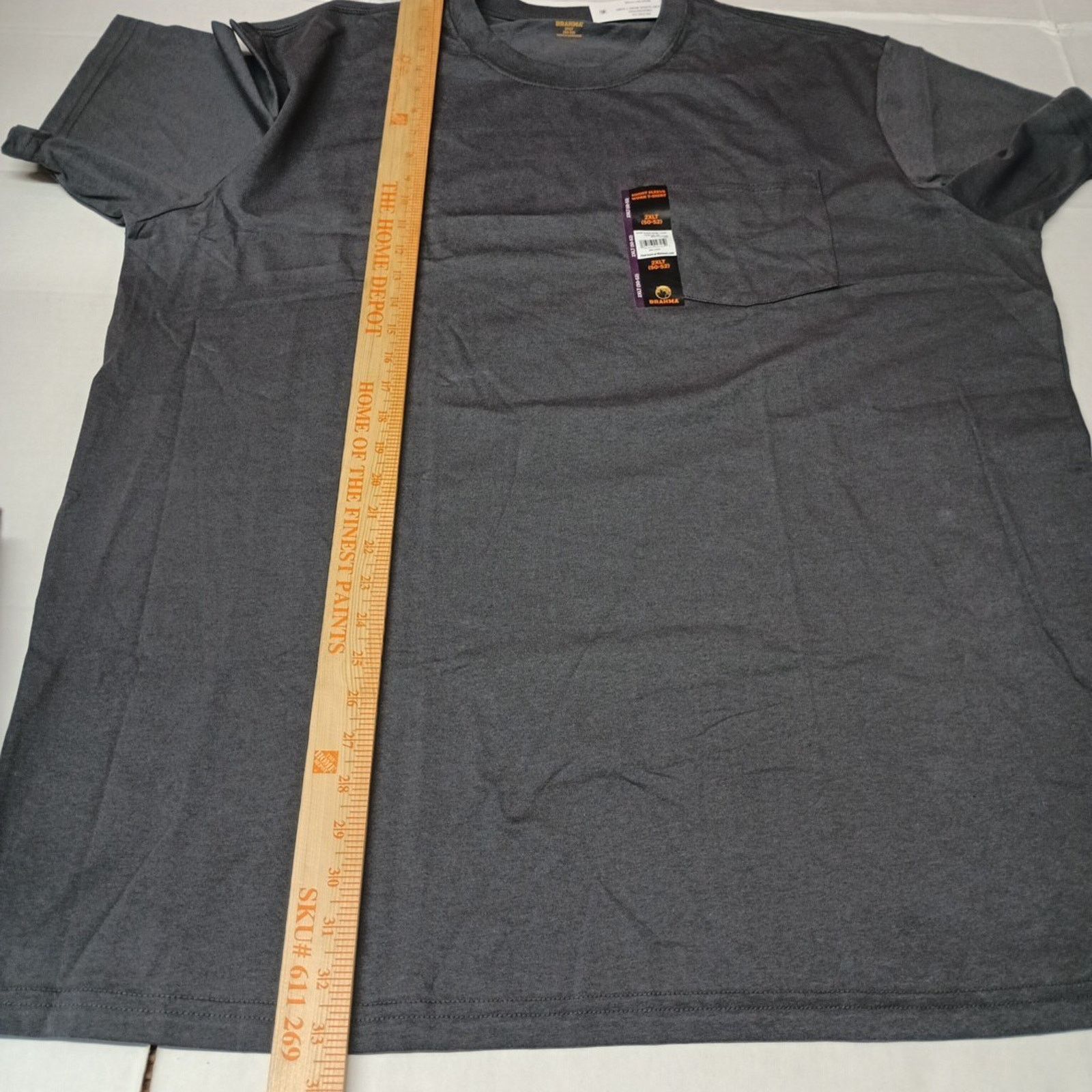 Other 2 Brahma Work T-Shirt Men's 2XLT 50-52 Gray Pocket Tee Size US XXL / EU 58 / 5 - 6 Thumbnail