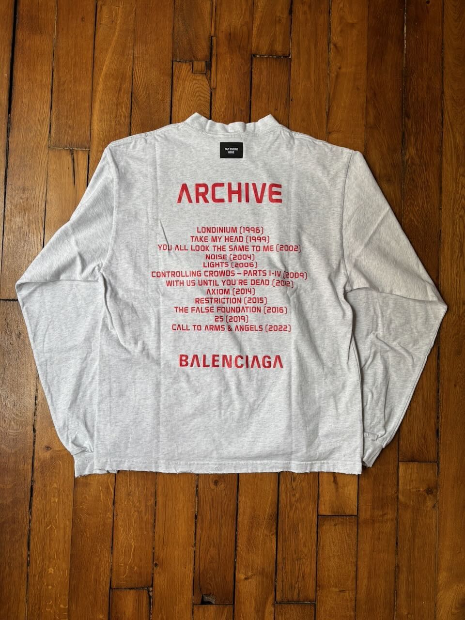 Balenciaga Balenciaga Archive Longsleeve Size US S / EU 44-46 / 1 - 3 Thumbnail