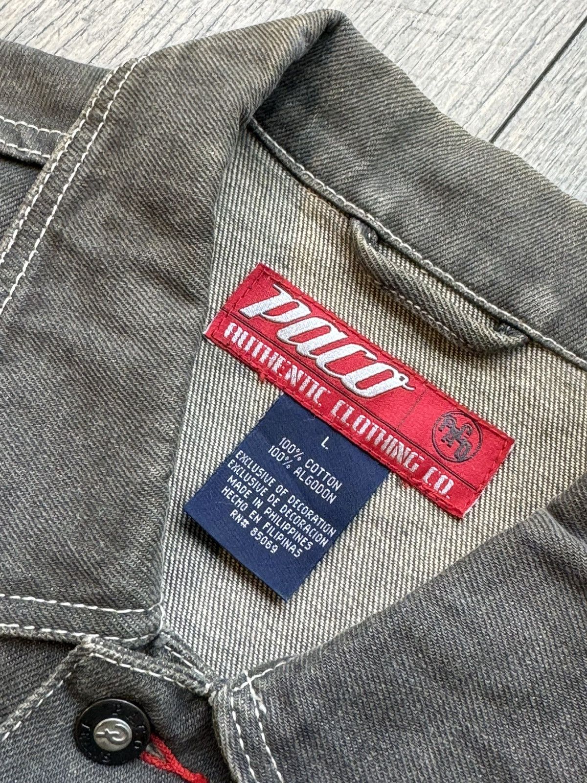 Vintage Vintage Y2K Paco Jeans Denim Black Jacket - Large Size US L / EU 52-54 / 3 - 7 Thumbnail
