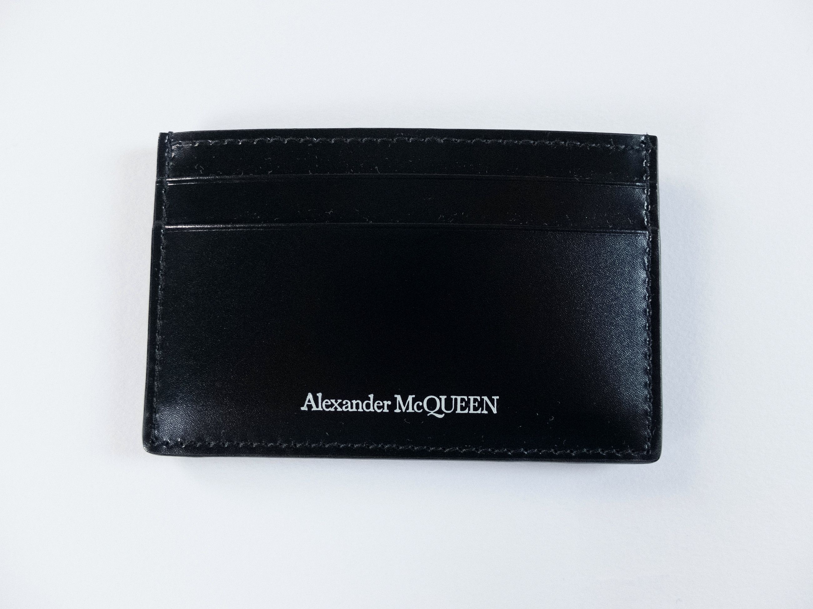 Alexander McQueen ALEXANDER MCQUEEN black classic leather card holder q Size ONE SIZE - 1 Thumbnail