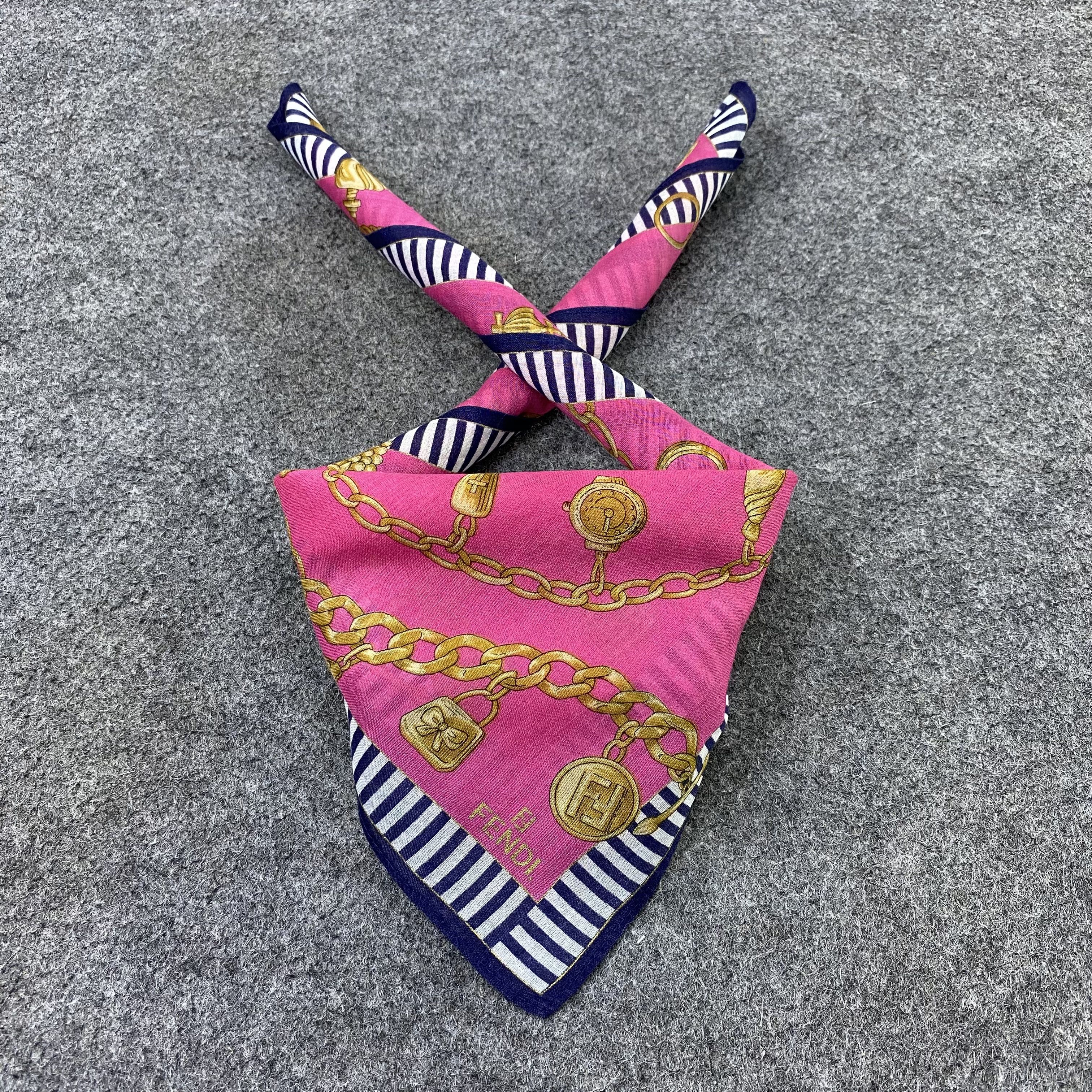 Fendi Fendi Handkerchief Neckerchief Bandana-B1775 Size ONE SIZE - 2 Thumbnail
